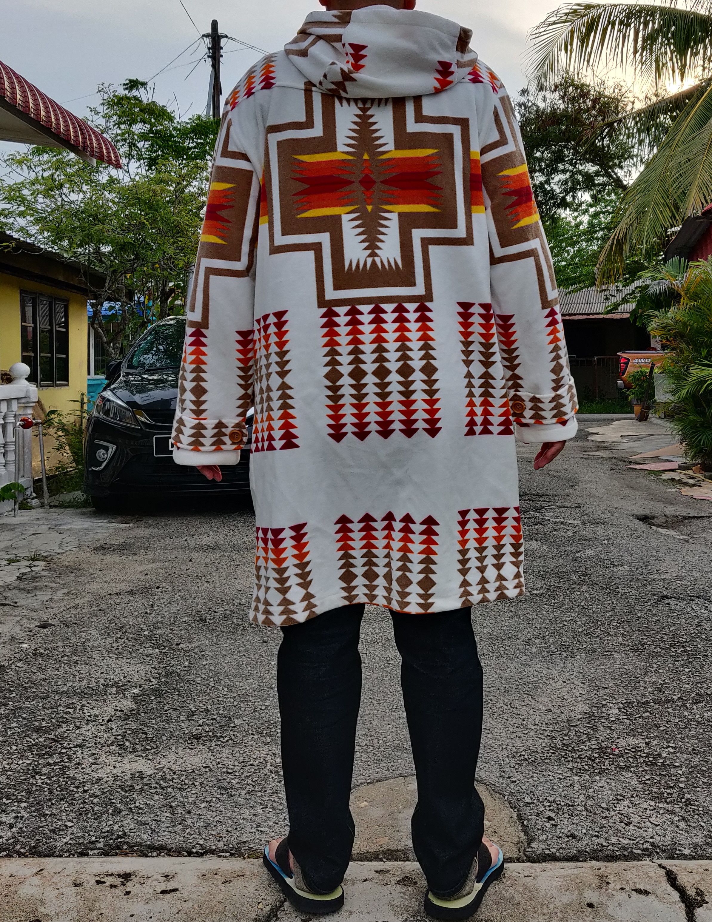 Japanese Brand × Native × Vintage Japanese Brand P.P.C Native Navajo Long Jacket Size US M / EU 48-50 / 2 - 25 Thumbnail