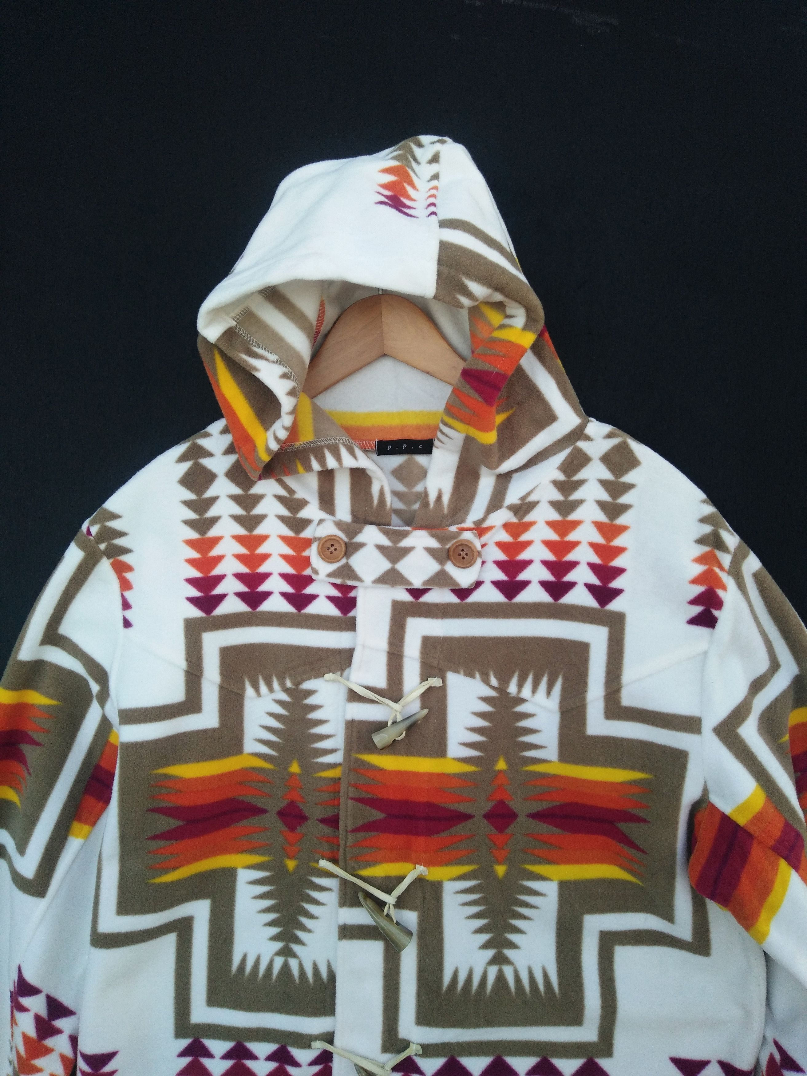 Japanese Brand × Native × Vintage Japanese Brand P.P.C Native Navajo Long Jacket Size US M / EU 48-50 / 2 - 7 Thumbnail