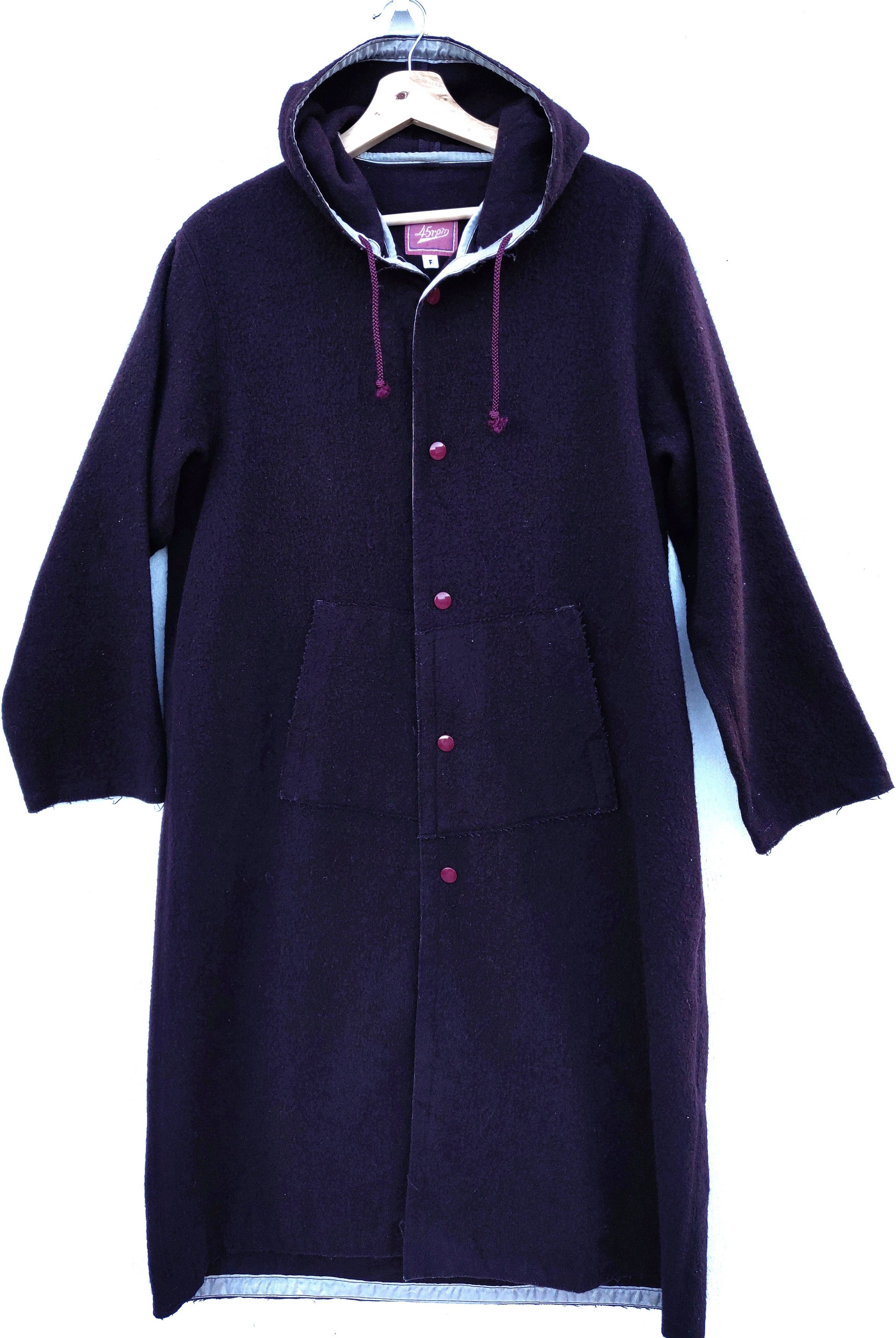 45rpm Vintage Japanese Brand 45rpm Long Wool Jacket With Hoodie Size US M / EU 48-50 / 2 - 10 Thumbnail