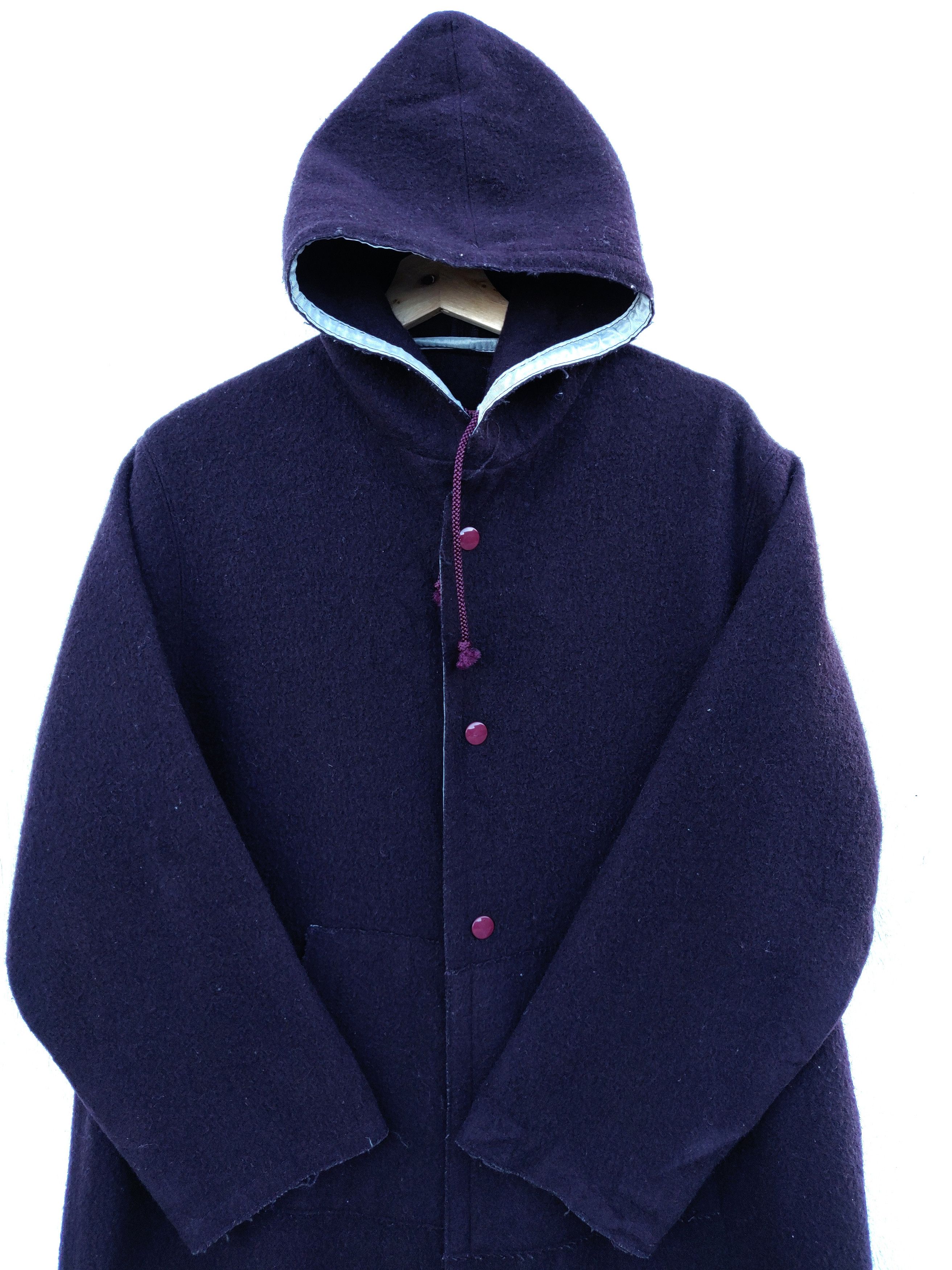45rpm Vintage Japanese Brand 45rpm Long Wool Jacket With Hoodie Size US M / EU 48-50 / 2 - 8 Thumbnail