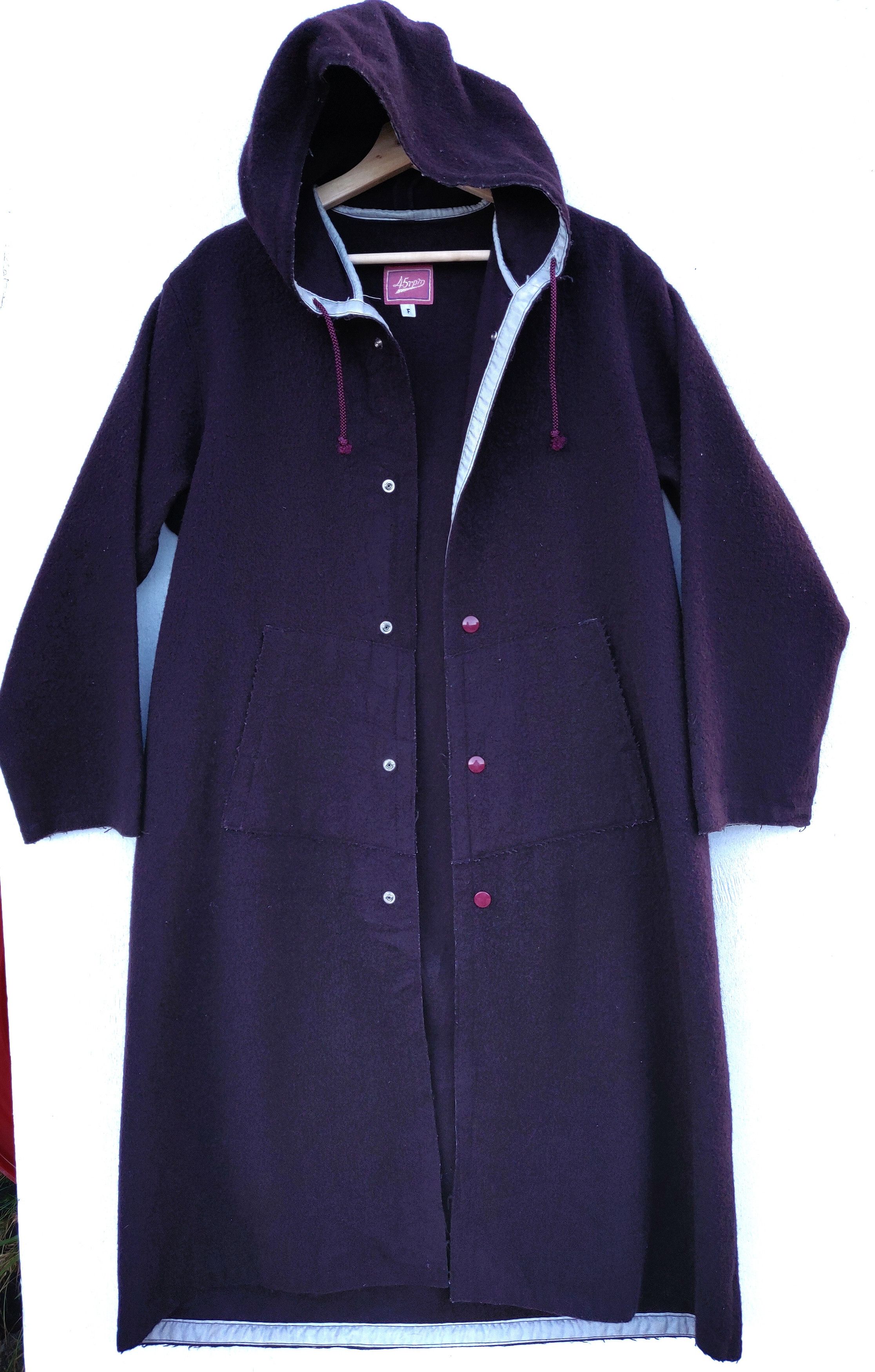 45rpm Vintage Japanese Brand 45rpm Long Wool Jacket With Hoodie Size US M / EU 48-50 / 2 - 15 Thumbnail