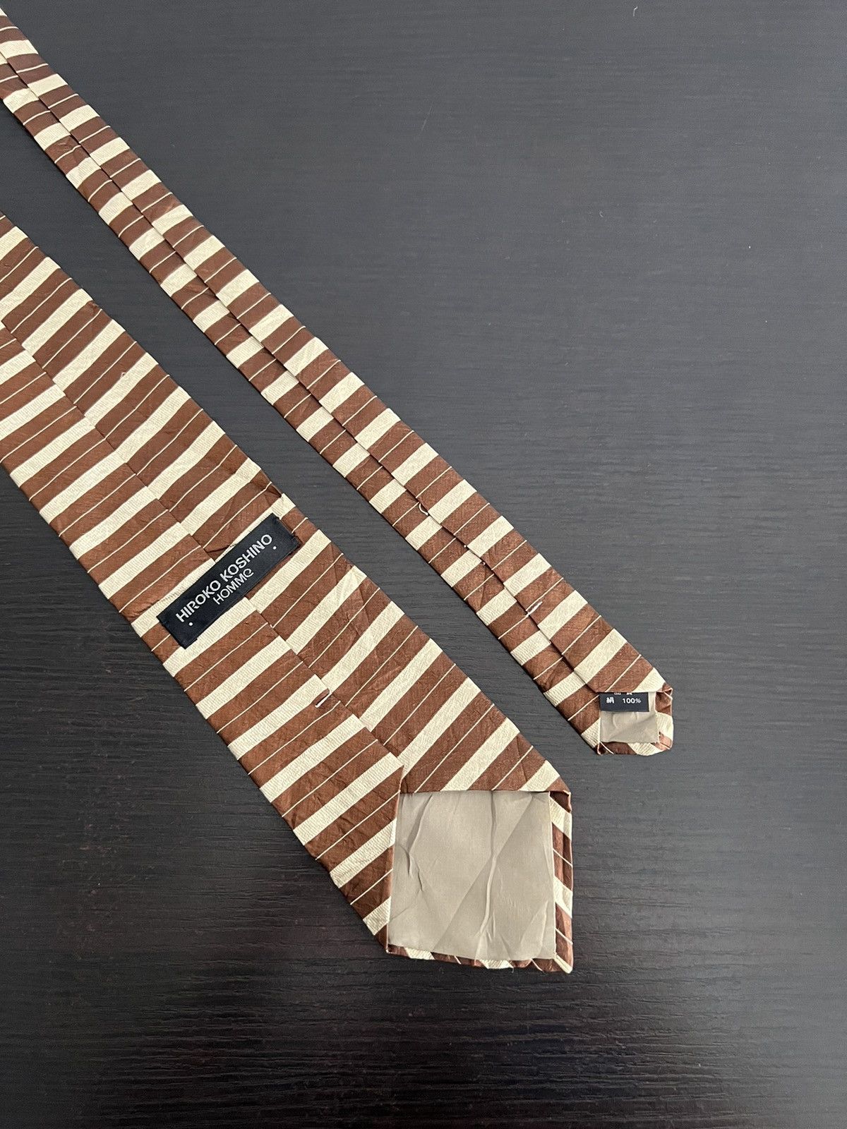 Hiroko Koshino Homme Hiroko Koshino Homme Tie Size ONE SIZE - 4 Thumbnail
