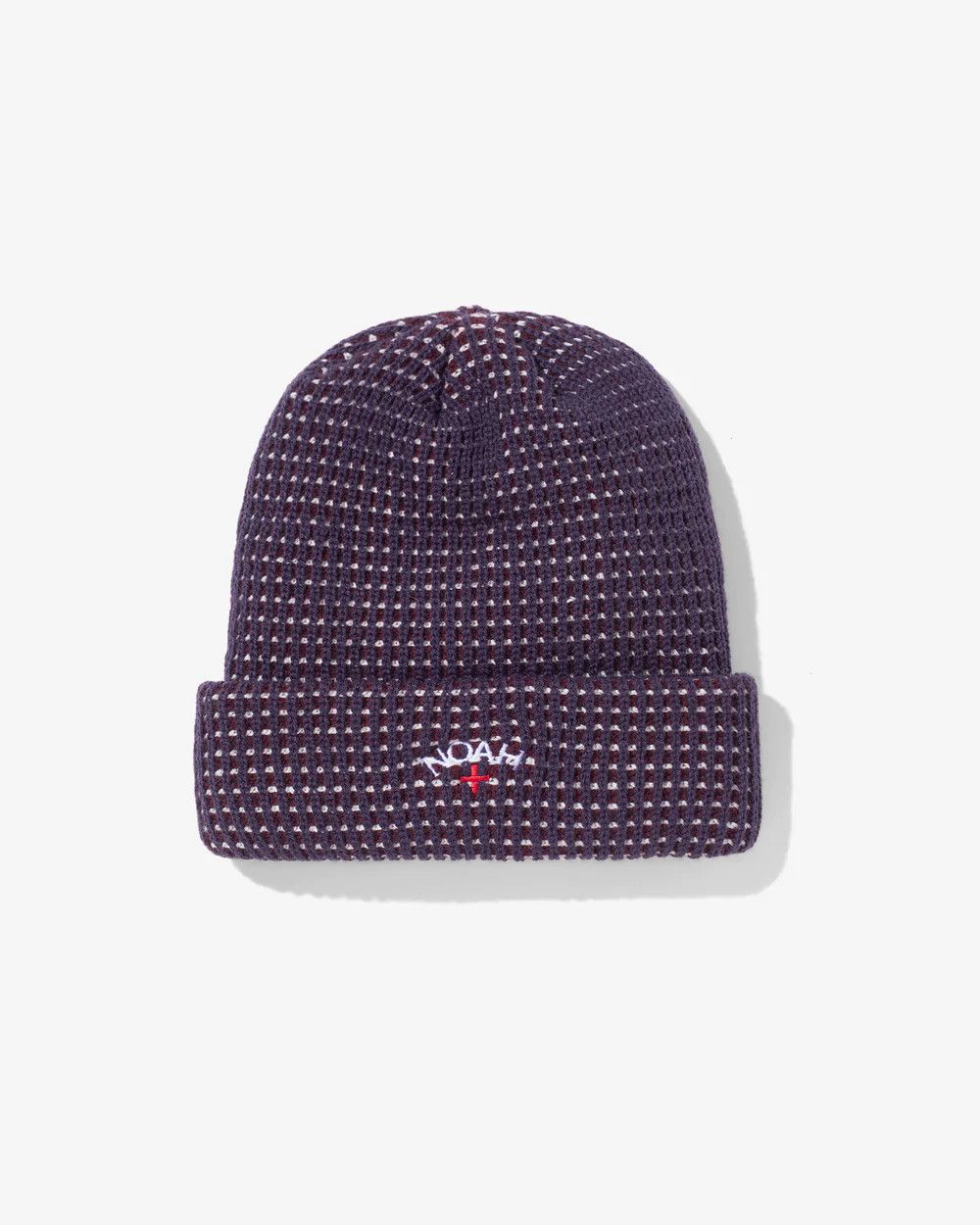 image of Noah Tri-Color Fw21 Beanie Maroon, Men's