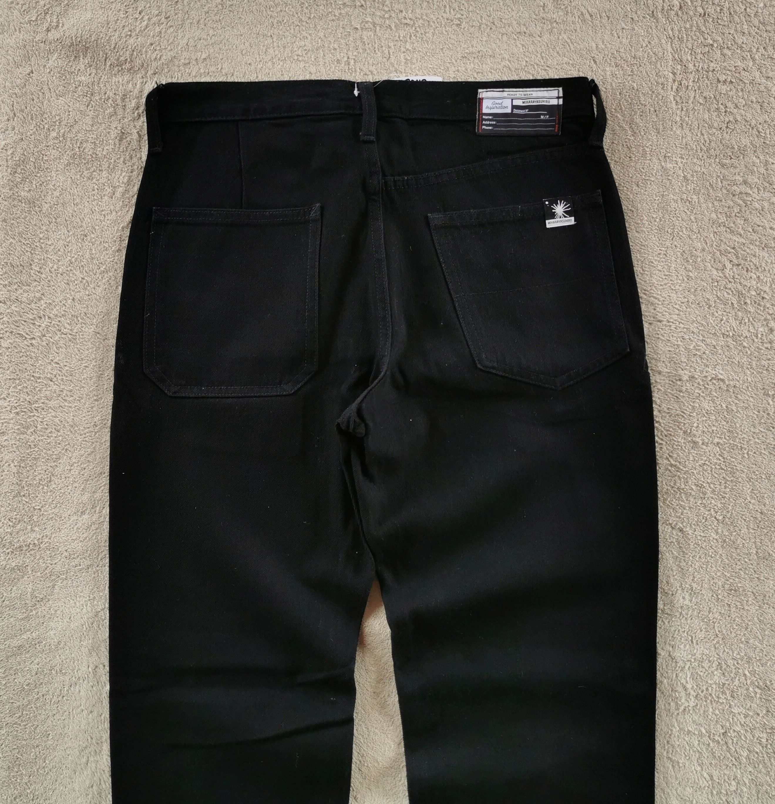 Japanese Brand × Maison MIHARA YASUHIRO Miharayasuhiro Good Inspiration Gu Black Jeans Size US 31 - 3 Thumbnail