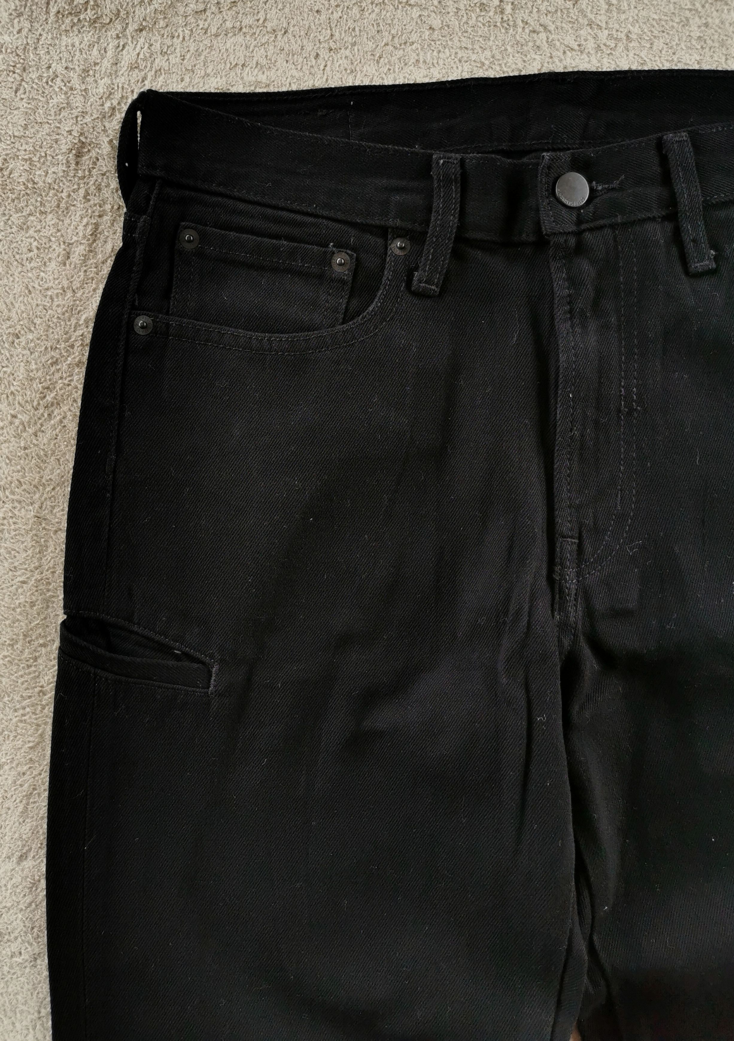 Japanese Brand × Maison MIHARA YASUHIRO Miharayasuhiro Good Inspiration Gu Black Jeans Size US 31 - 7 Thumbnail