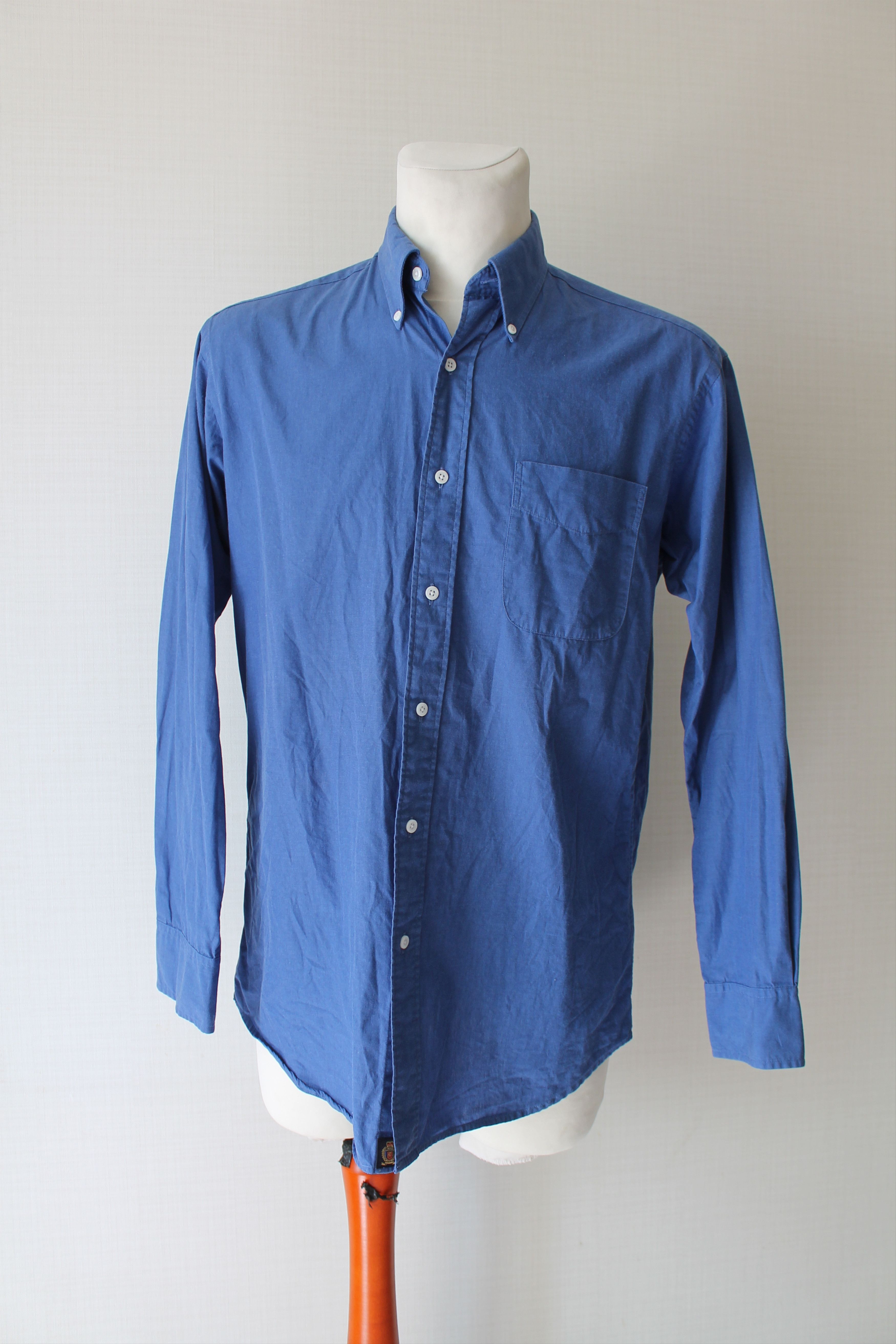 Chaps Ralph Lauren 90's Chaps Ralph Lauren Vintage Blue Shirt Long Sleeve Size US M / EU 48-50 / 2 - 2 Thumbnail