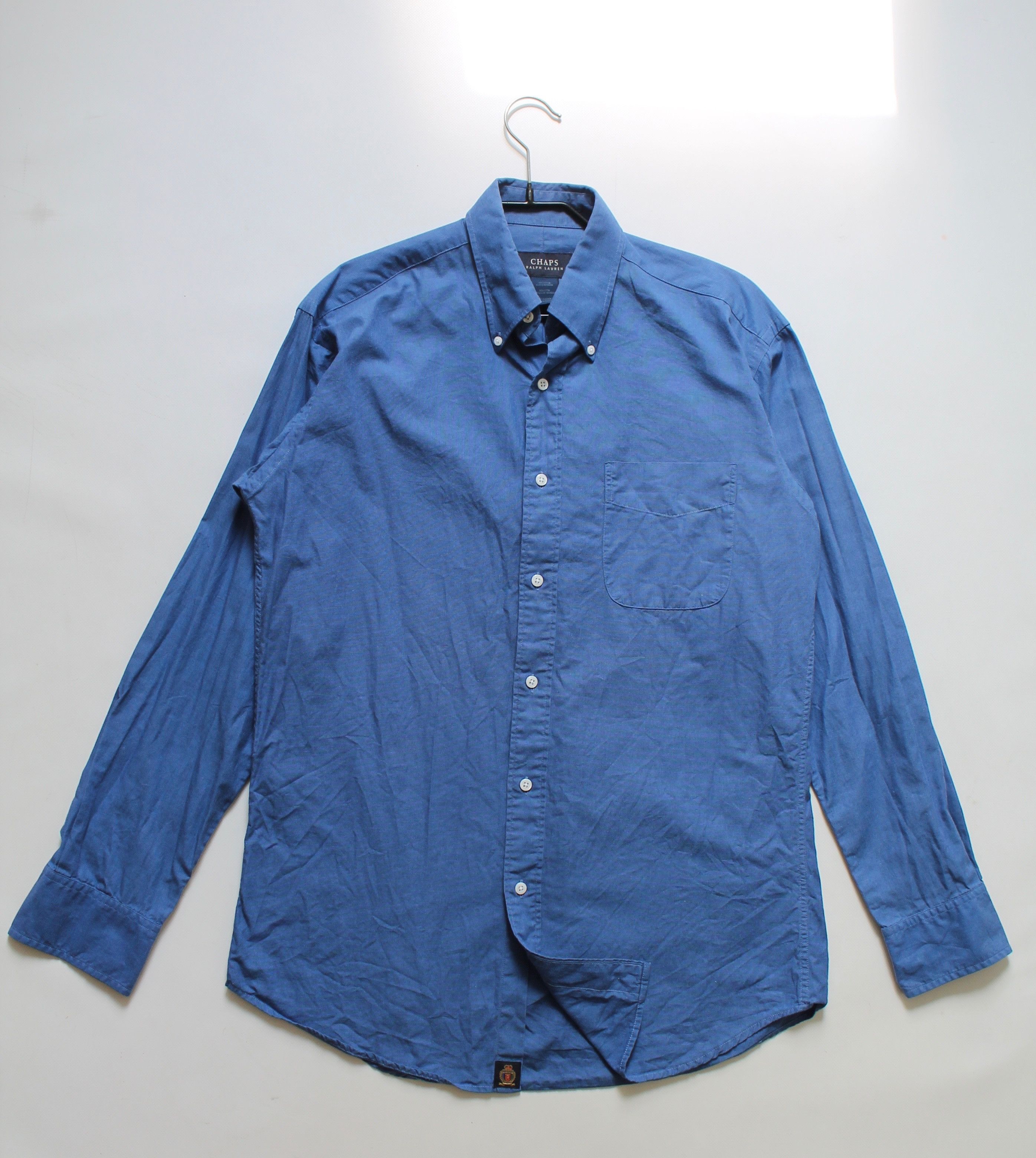 Chaps Ralph Lauren 90's Chaps Ralph Lauren Vintage Blue Shirt Long Sleeve Size US M / EU 48-50 / 2 - 9 Thumbnail