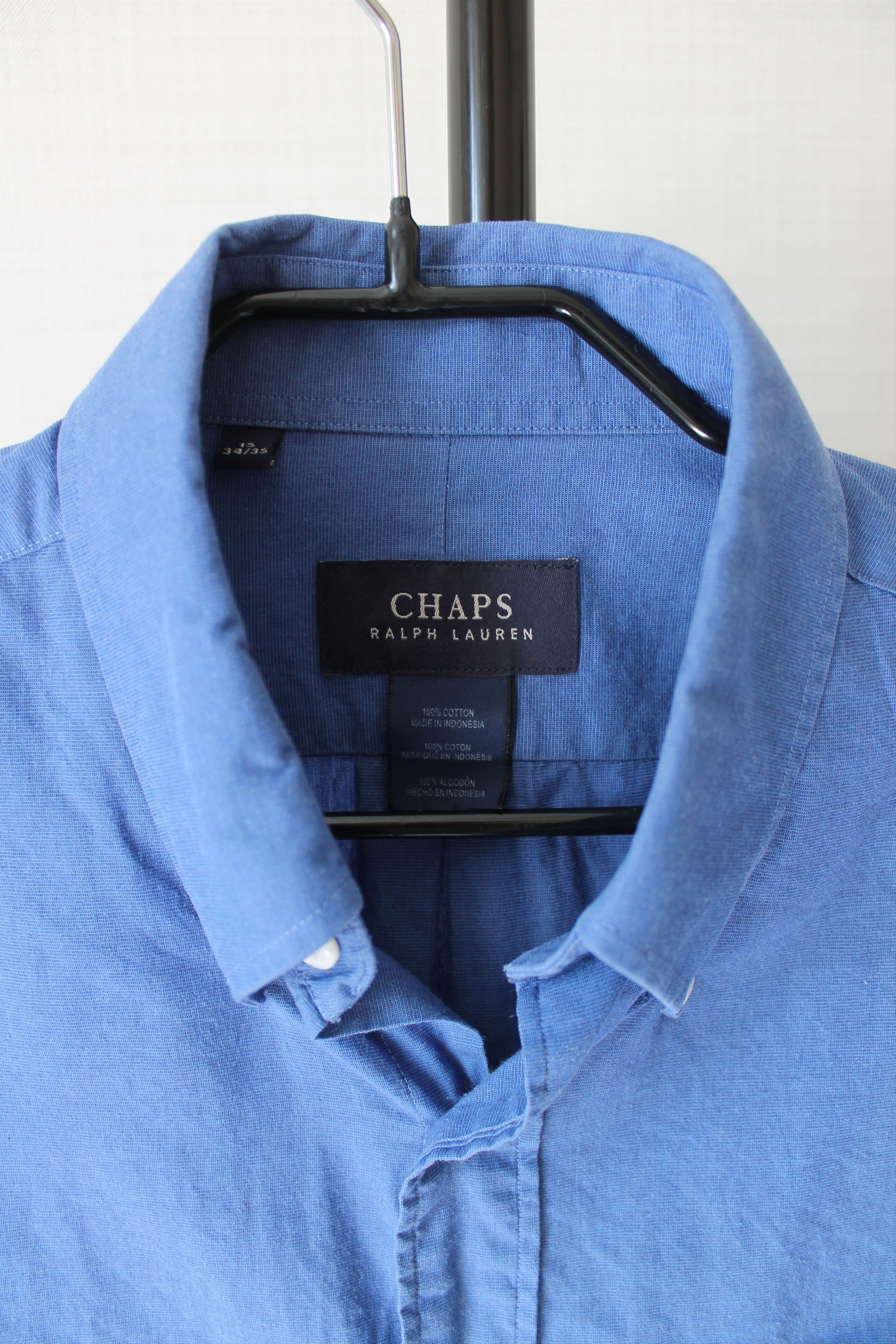Chaps Ralph Lauren 90's Chaps Ralph Lauren Vintage Blue Shirt Long Sleeve Size US M / EU 48-50 / 2 - 7 Thumbnail