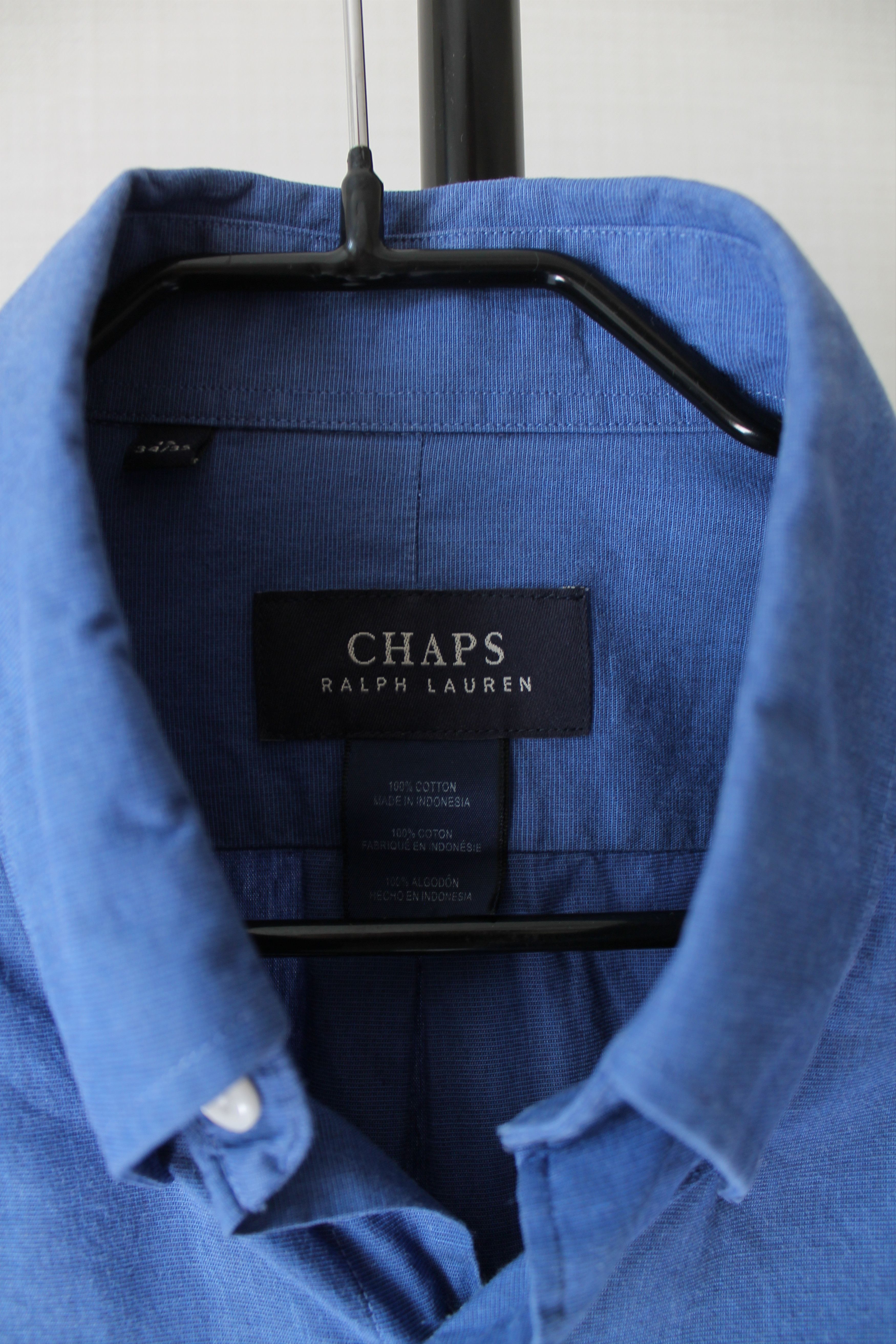 Chaps Ralph Lauren 90's Chaps Ralph Lauren Vintage Blue Shirt Long Sleeve Size US M / EU 48-50 / 2 - 6 Thumbnail