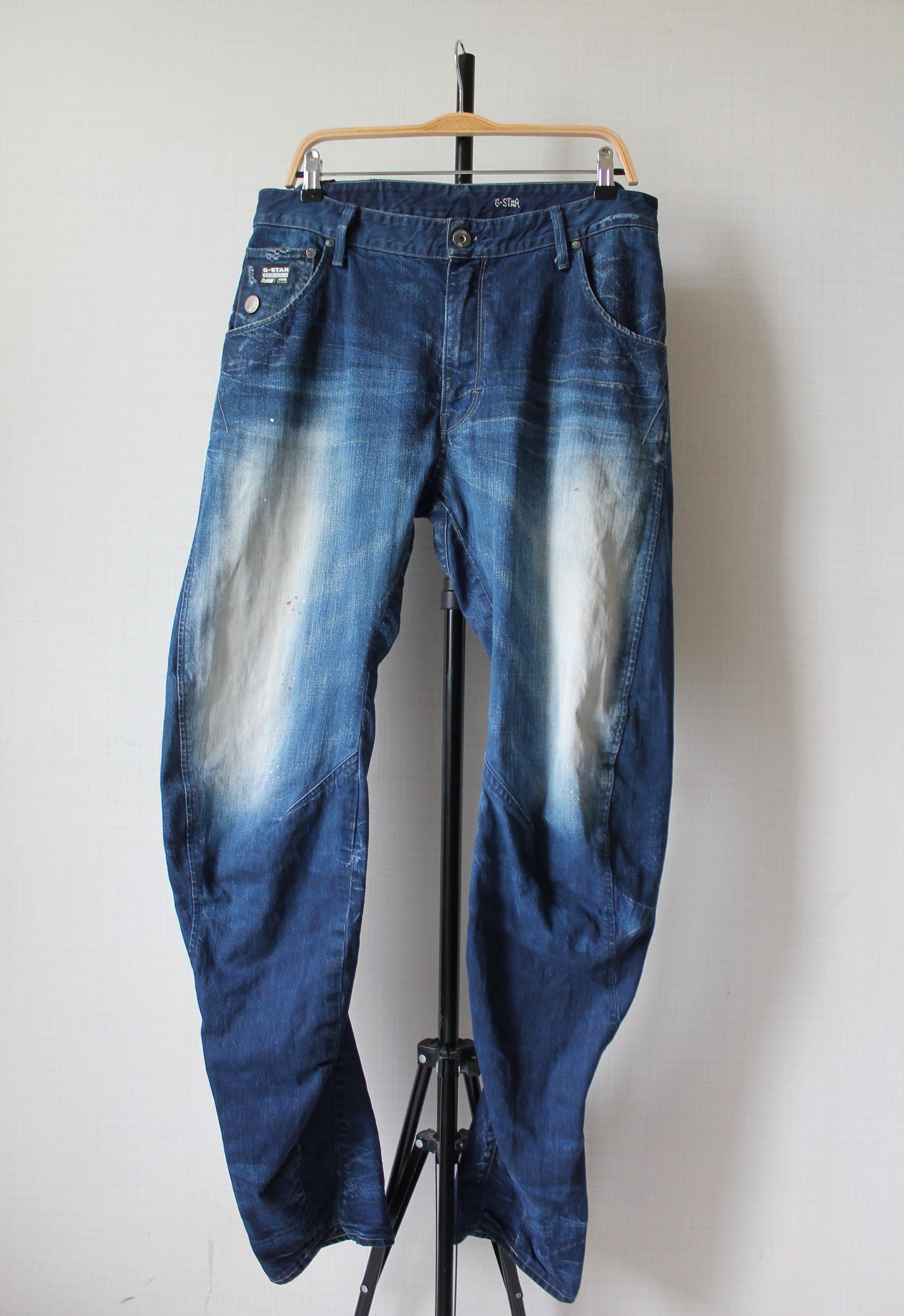 G-Star G - Star ARC 3D Loose Tapered Denim Long Pants Size US 33 - 1 Thumbnail