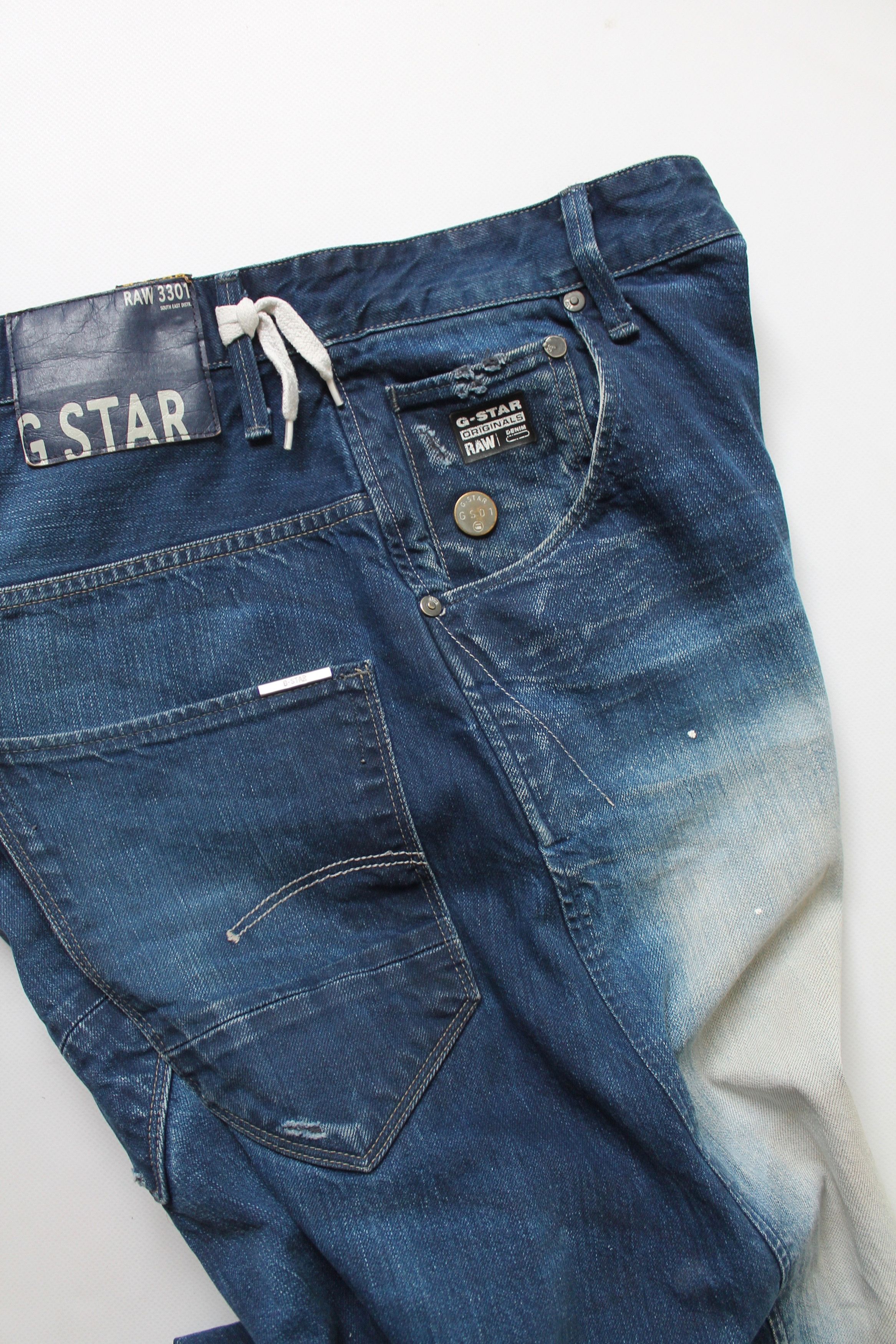 G-Star G - Star ARC 3D Loose Tapered Denim Long Pants Size US 33 - 15 Thumbnail
