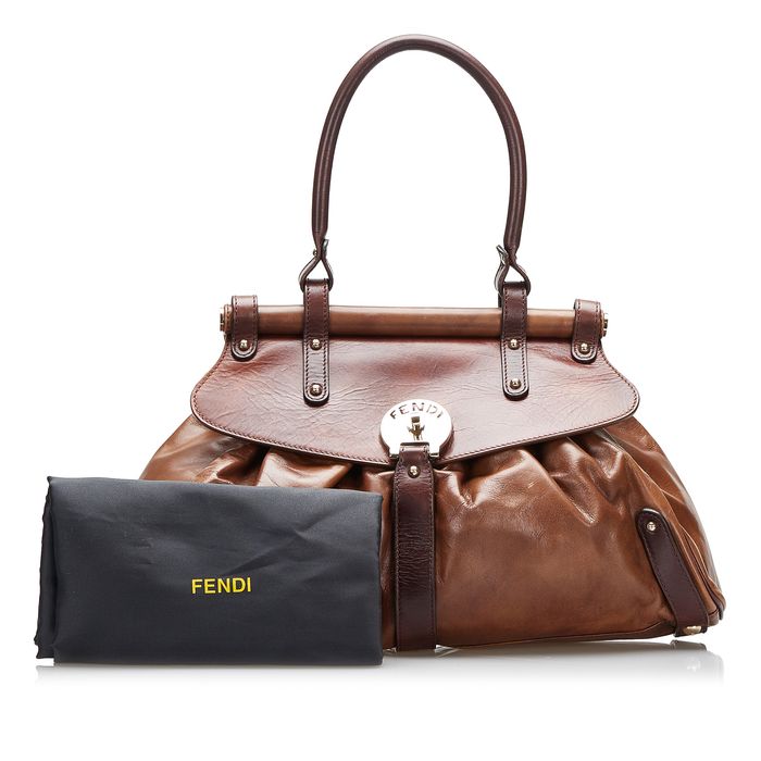 Fendi Bicolor Calf Leather Bos Taurus Shoulder Bag main image 0