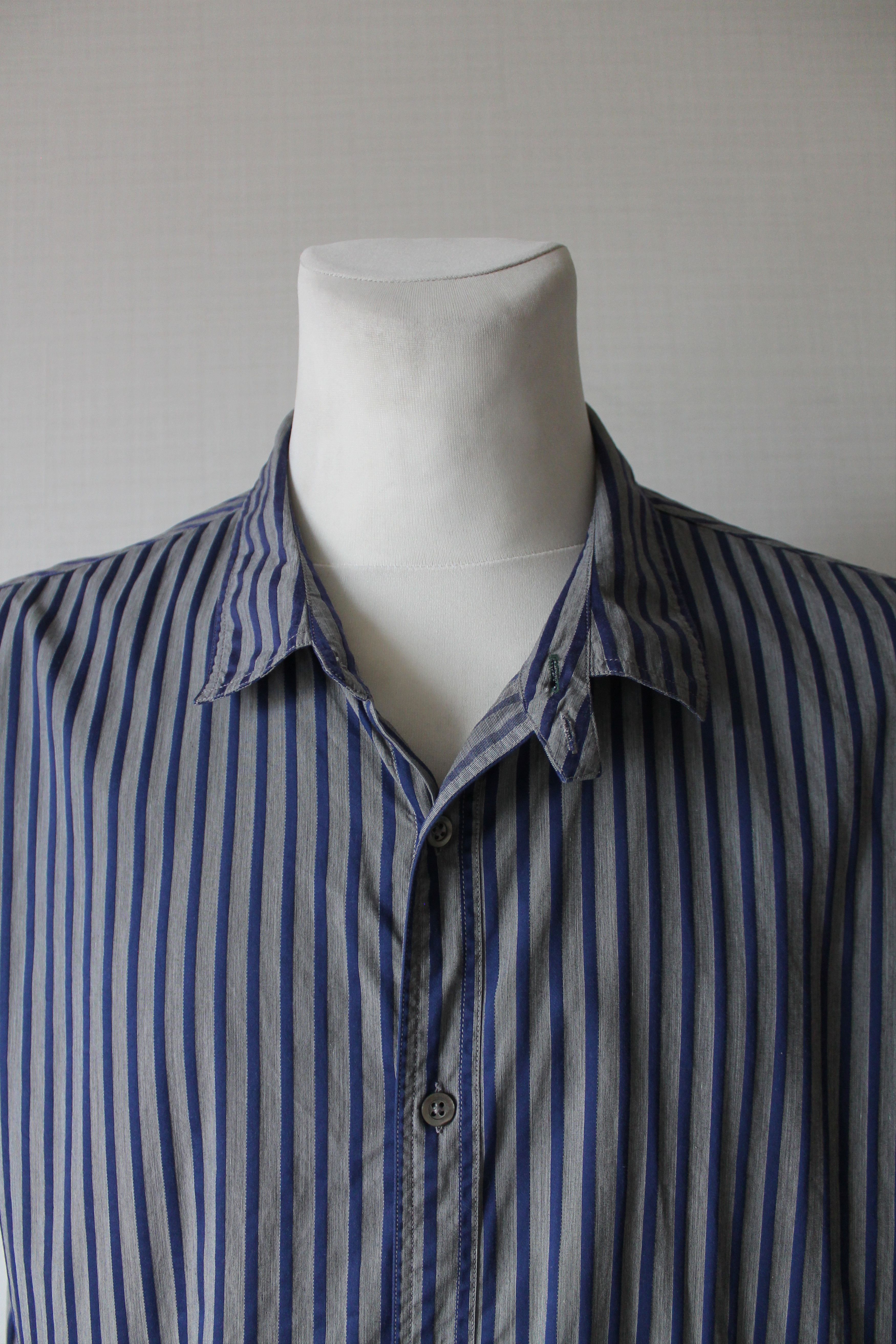 Paul Smith PAUL SMITH Jeans Striped Shirt Button Up XXL Size US XXL / EU 58 / 5 - 3 Thumbnail