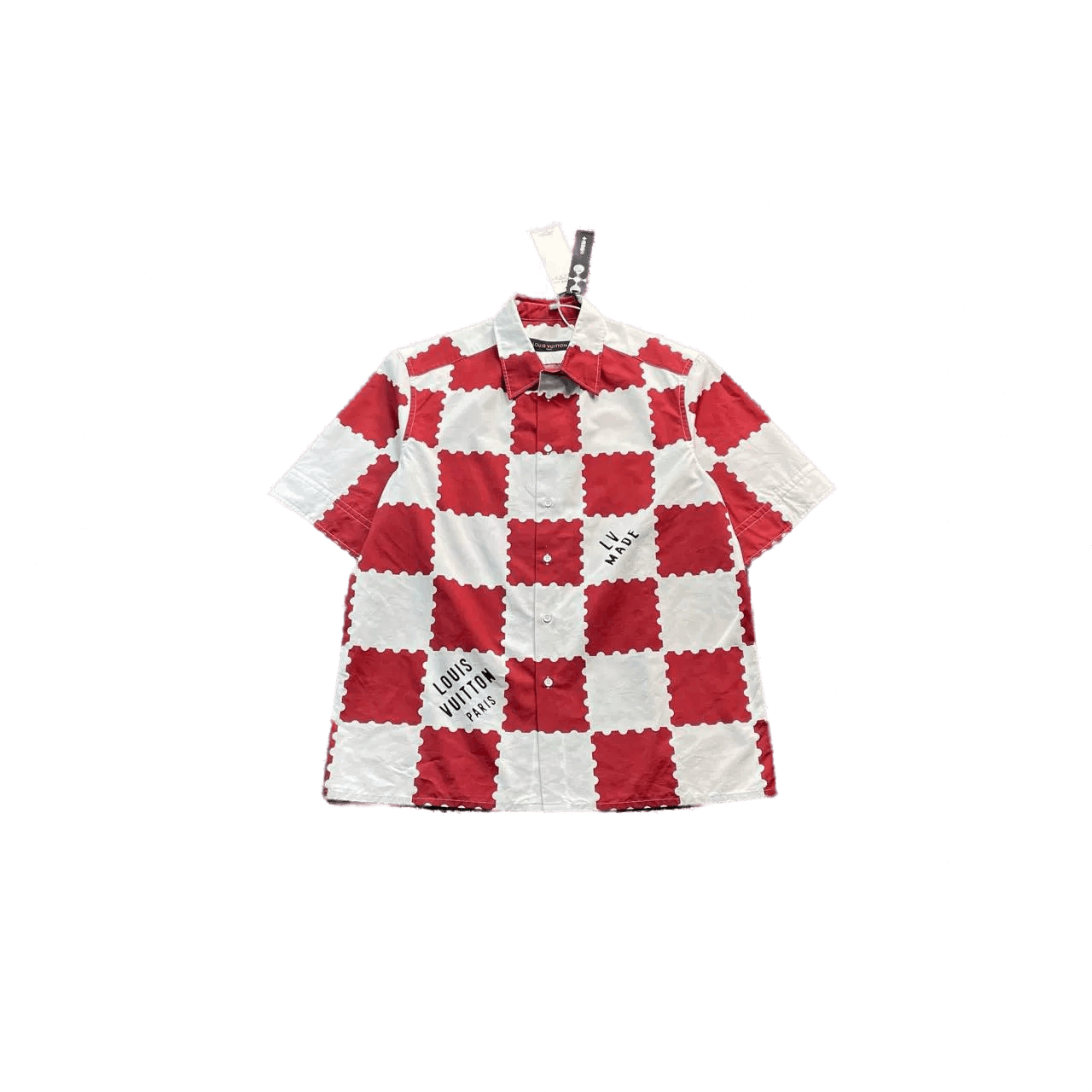 Louis Vuitton × Nigo LV x Nigo white and red checkerboard