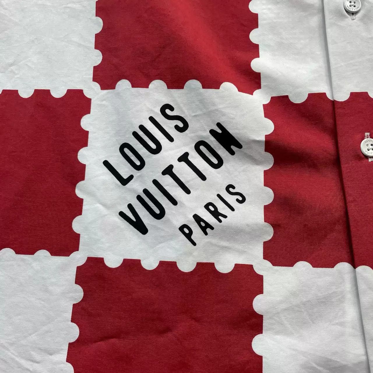 Louis Vuitton × Nigo LV x Nigo white and red checkerboard