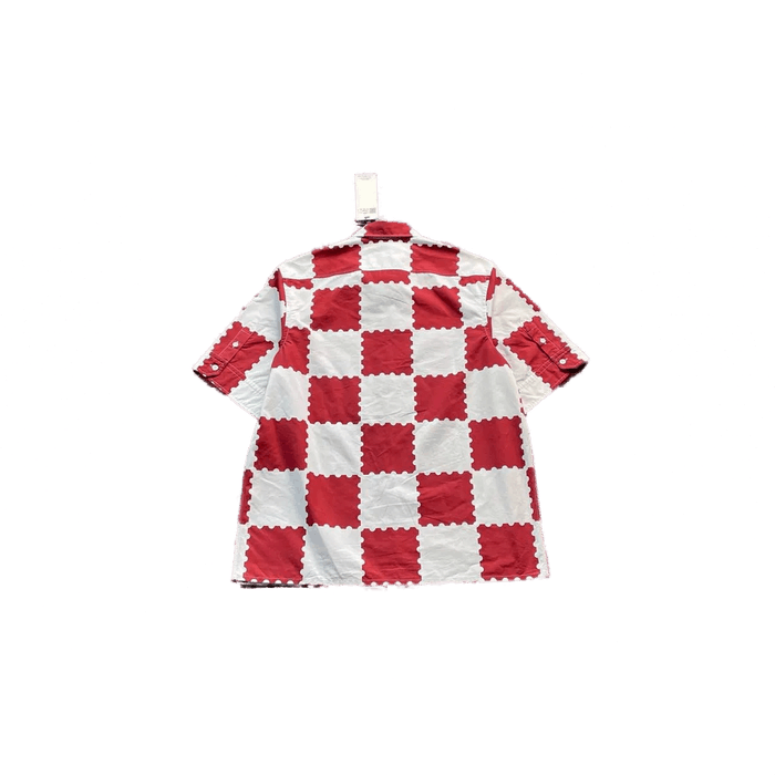 Louis Vuitton Nigo Red & White Checkered Button Up Shirt