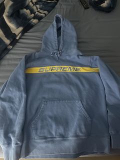 Supreme full stripe on sale hoodie