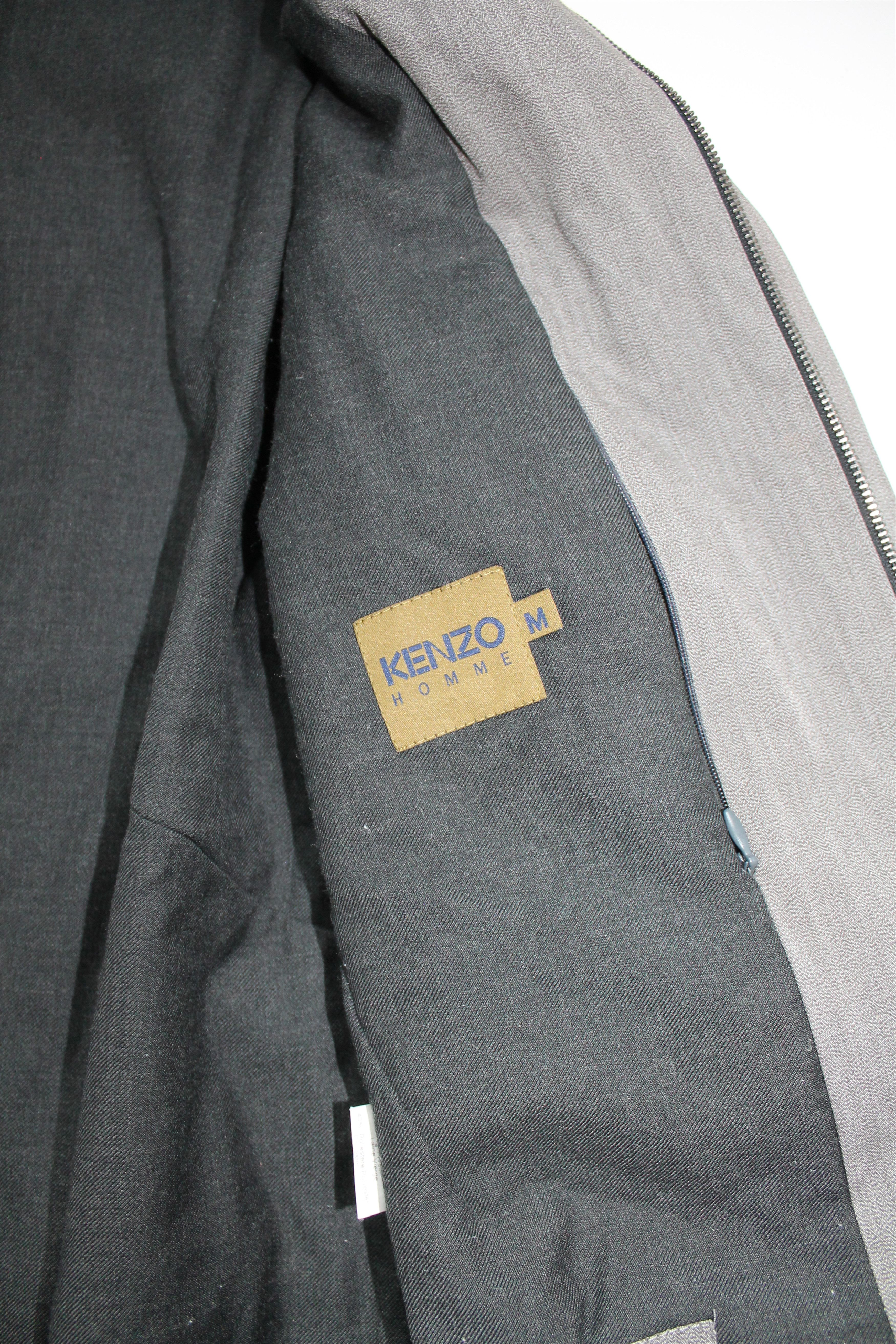 Kenzo KENZO HOMME thinsulate jacket M Gray Wool Lined Size US M / EU 48-50 / 2 - 12 Thumbnail
