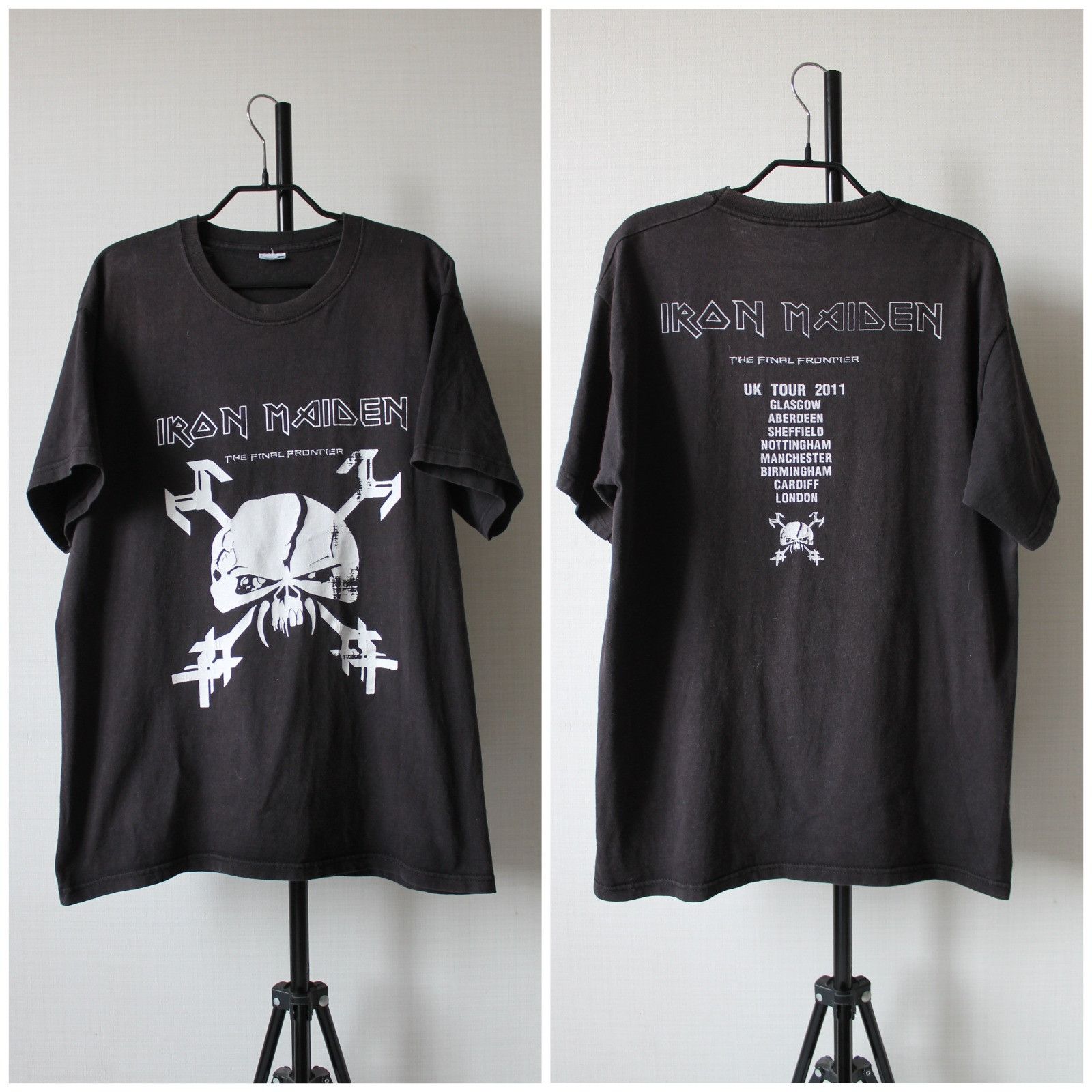 Iron Maiden 2011 IRON MAIDEN the Final Frontier UK Tour Tee Trashed Size US L / EU 52-54 / 3 - 1 Thumbnail