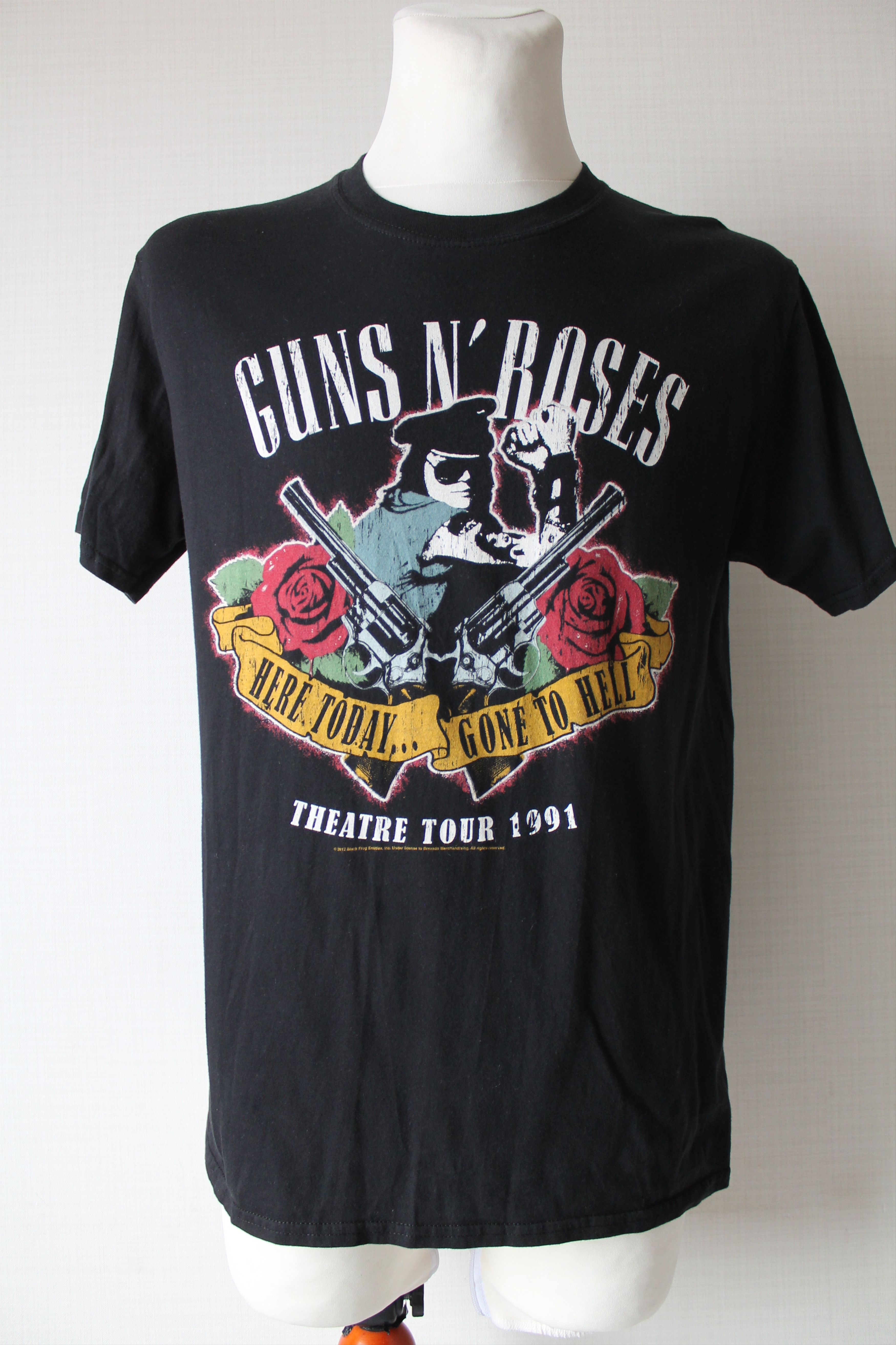 Band Tees 2012 Guns n Roses Band T Shirt Black Cotton Tee Size US L / EU 52-54 / 3 - 2 Thumbnail
