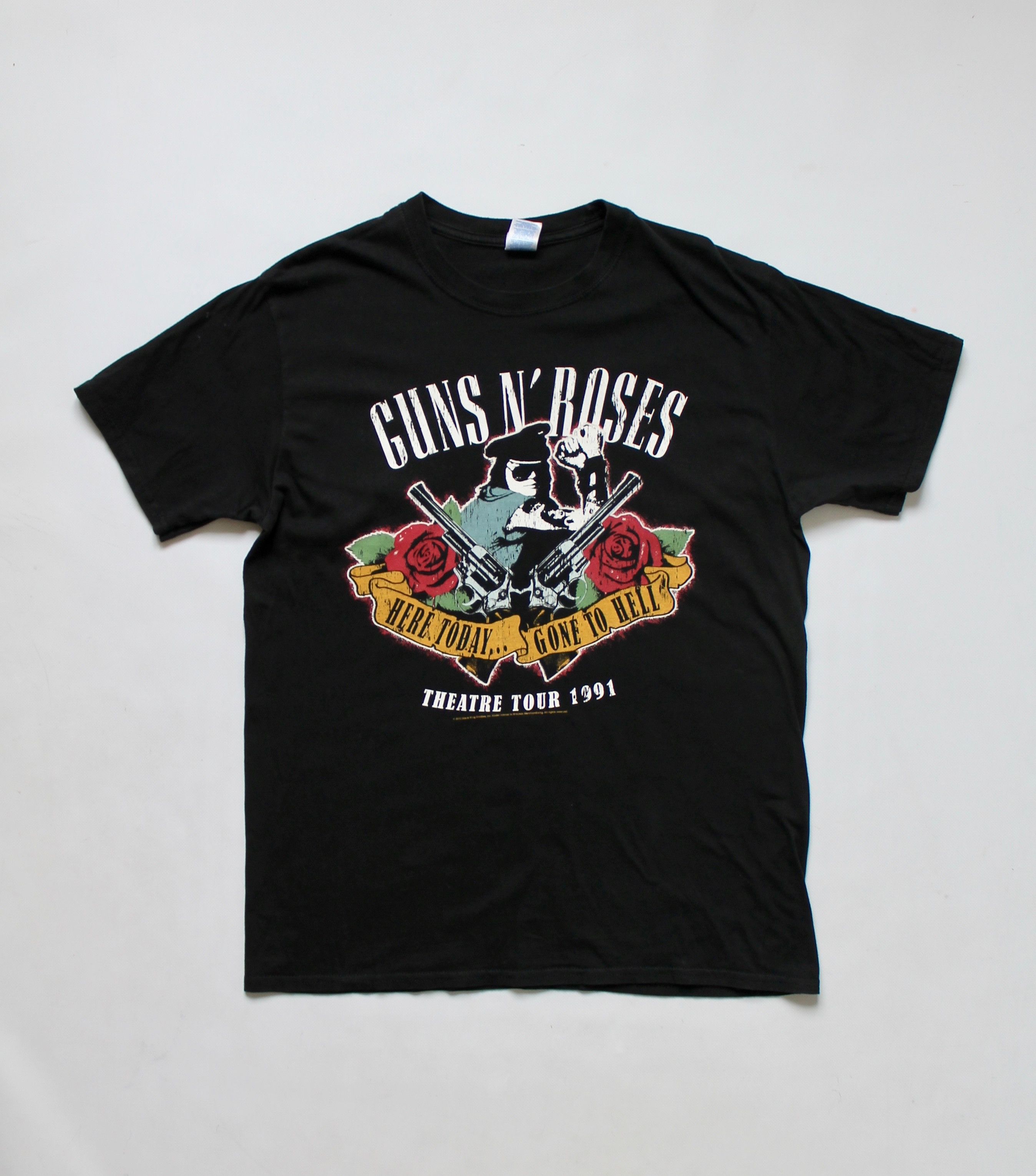 Band Tees 2012 Guns n Roses Band T Shirt Black Cotton Tee Size US L / EU 52-54 / 3 - 9 Thumbnail