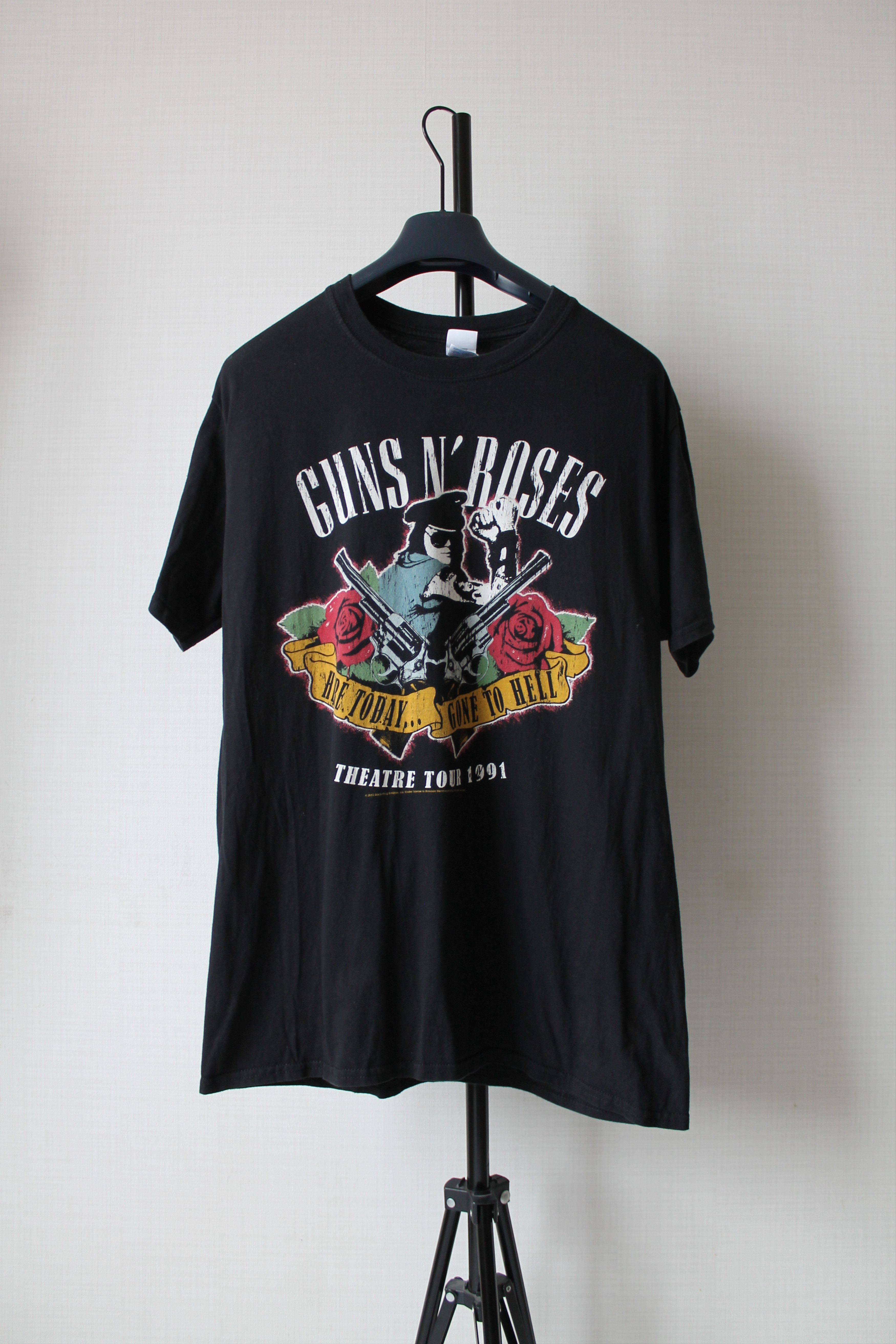 Band Tees 2012 Guns n Roses Band T Shirt Black Cotton Tee Size US L / EU 52-54 / 3 - 5 Thumbnail