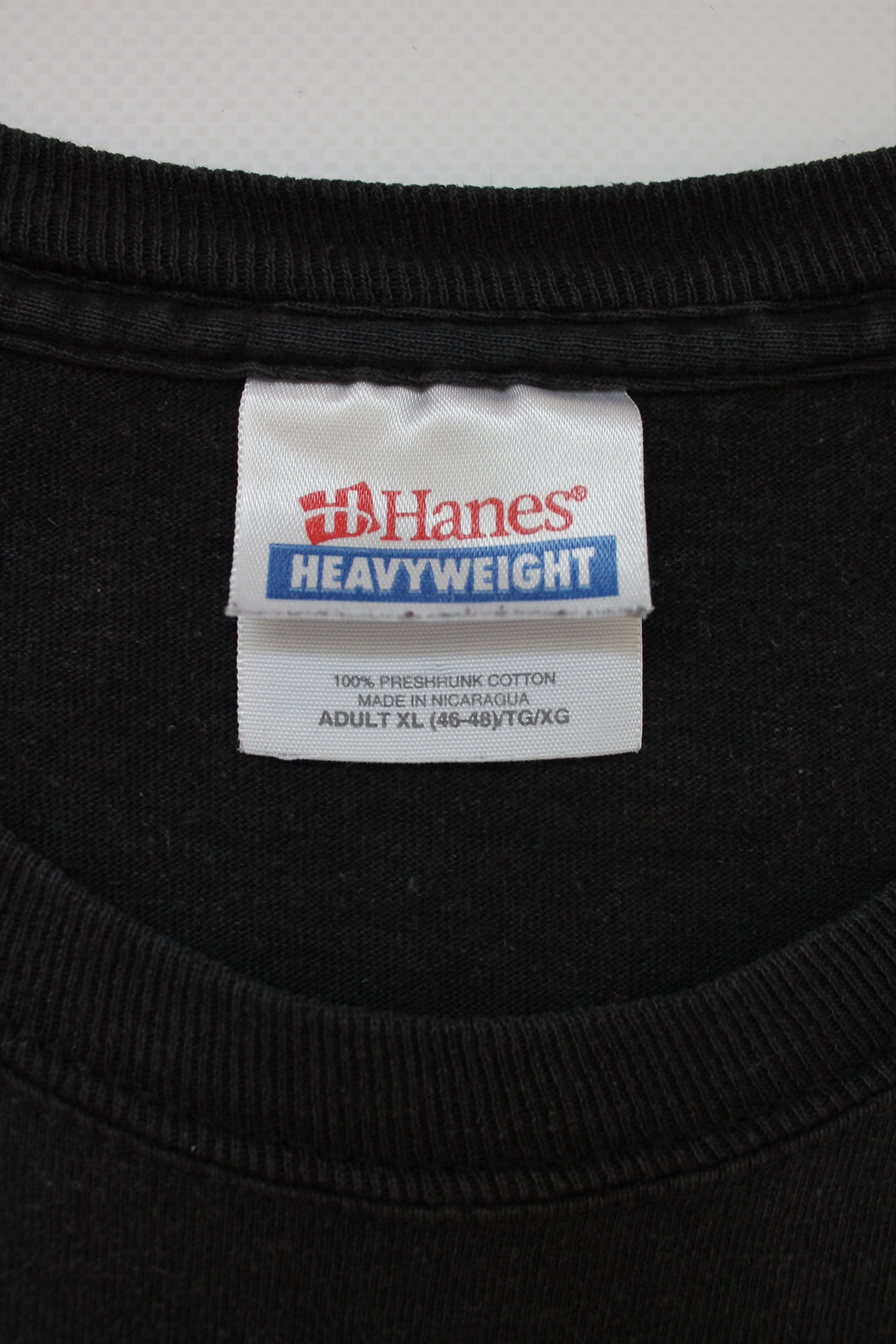 Hanes Old Glory Rock Music Guitar & Wings Faded Black Size US XL / EU 56 / 4 - 8 Thumbnail