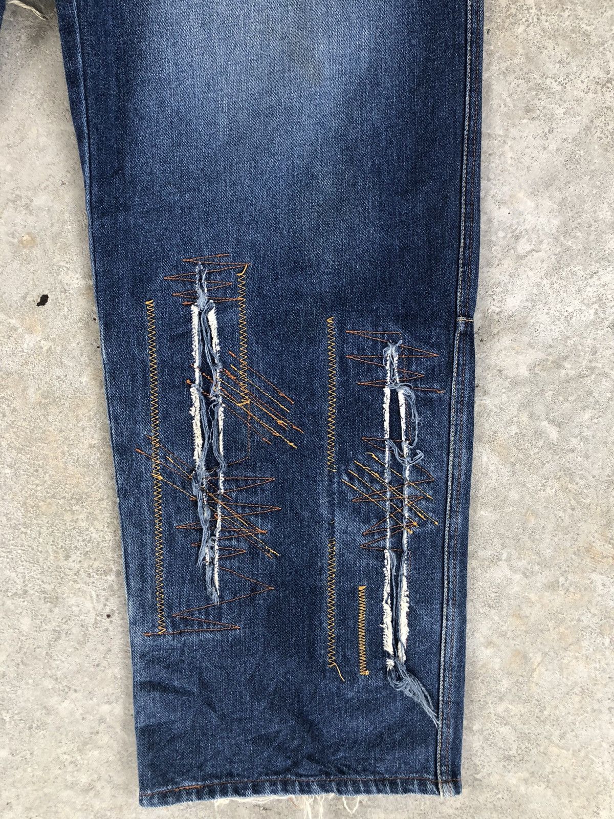 Enyce Enyce Baggy Jeans Hip Hop Patchwork Boro Skateboards Size US 35 - 7 Thumbnail