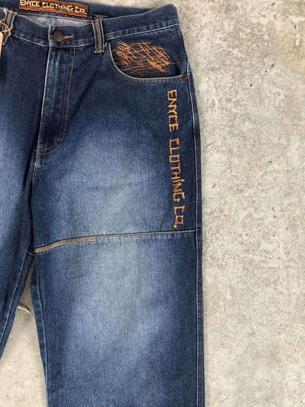 Enyce Enyce Baggy Jeans Hip Hop Patchwork Boro Skateboards Size US 35 - 5 Thumbnail
