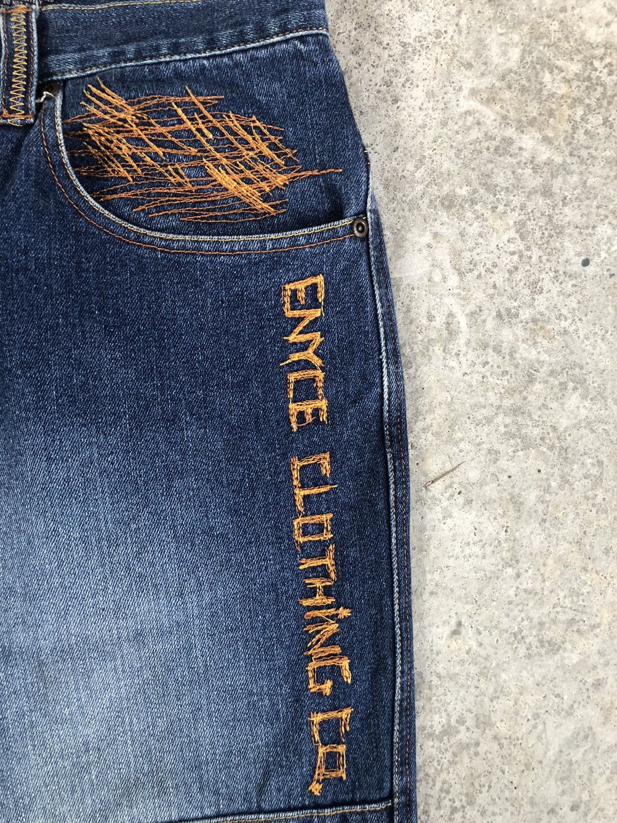 Enyce Enyce Baggy Jeans Hip Hop Patchwork Boro Skateboards Size US 35 - 13 Thumbnail