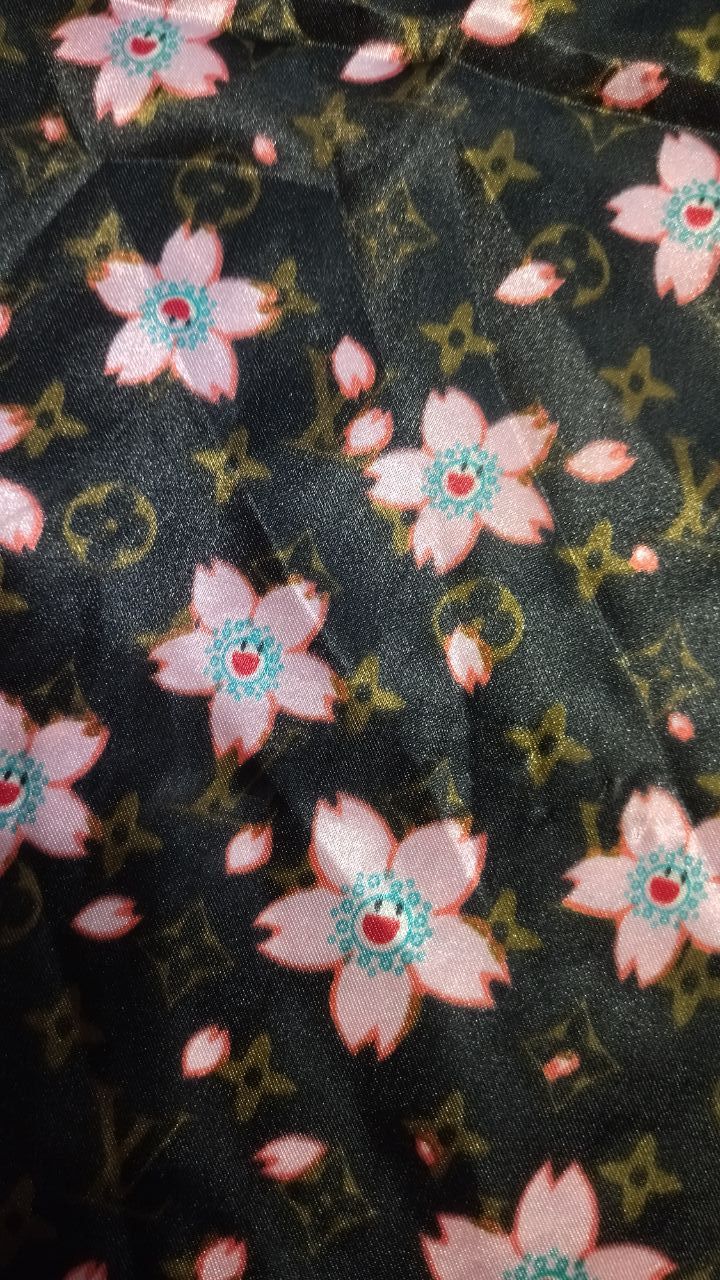 Vintage Vintage flowers LV scarf Size ONE SIZE - 3 Thumbnail