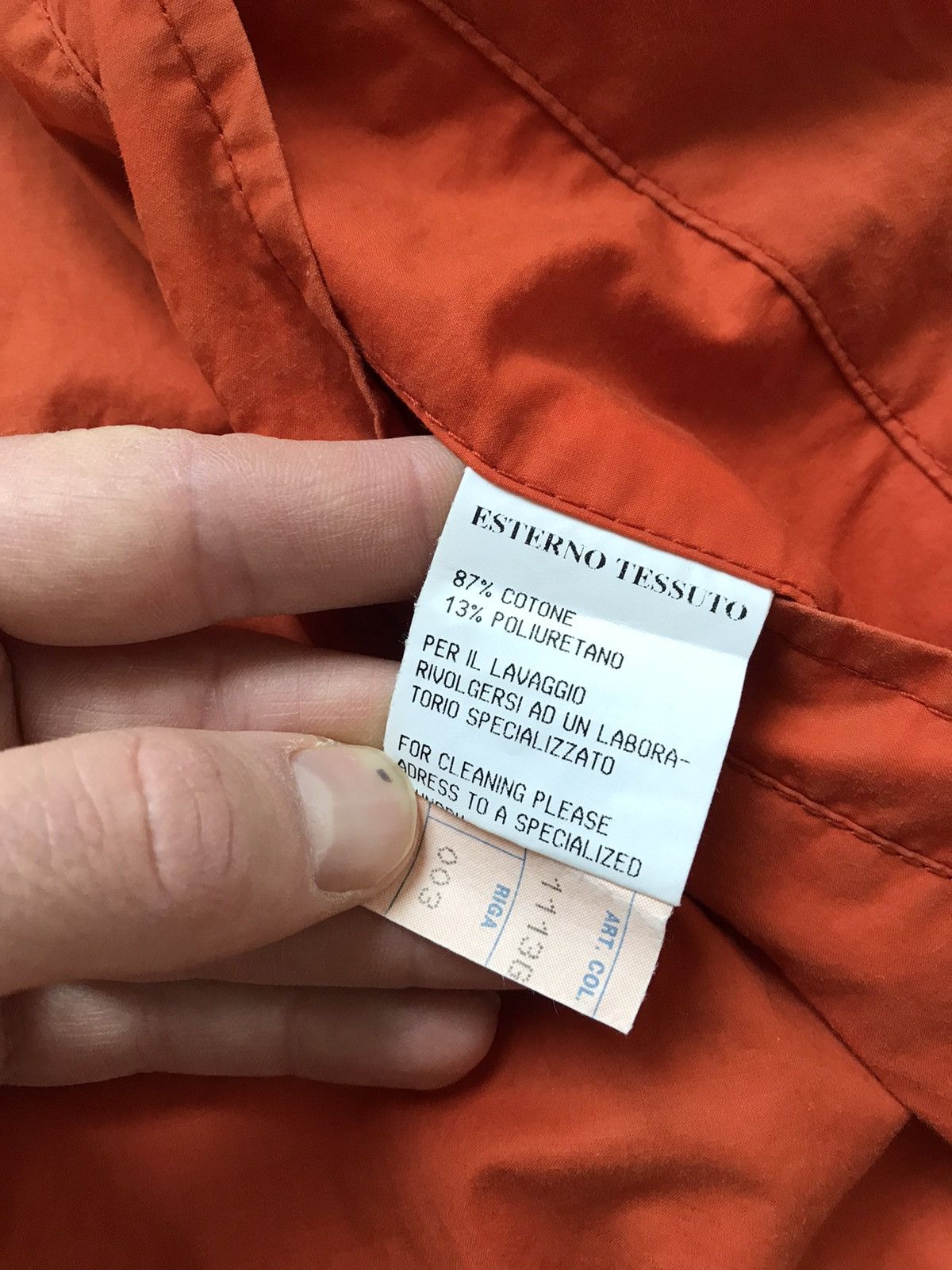 Mandelli Enrico Mandelli orange carrot light jacket 56 Size US XL / EU 56 / 4 - 9 Thumbnail