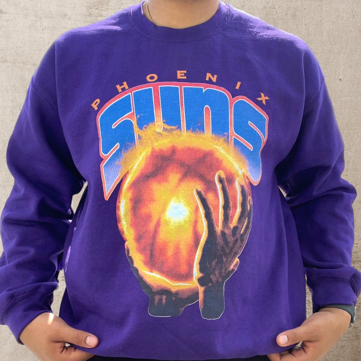 NBA Vintage 90s Phoenix Suns NBA Crewneck Sweatshirt custom Size US L / EU 52-54 / 3 - 4 Thumbnail
