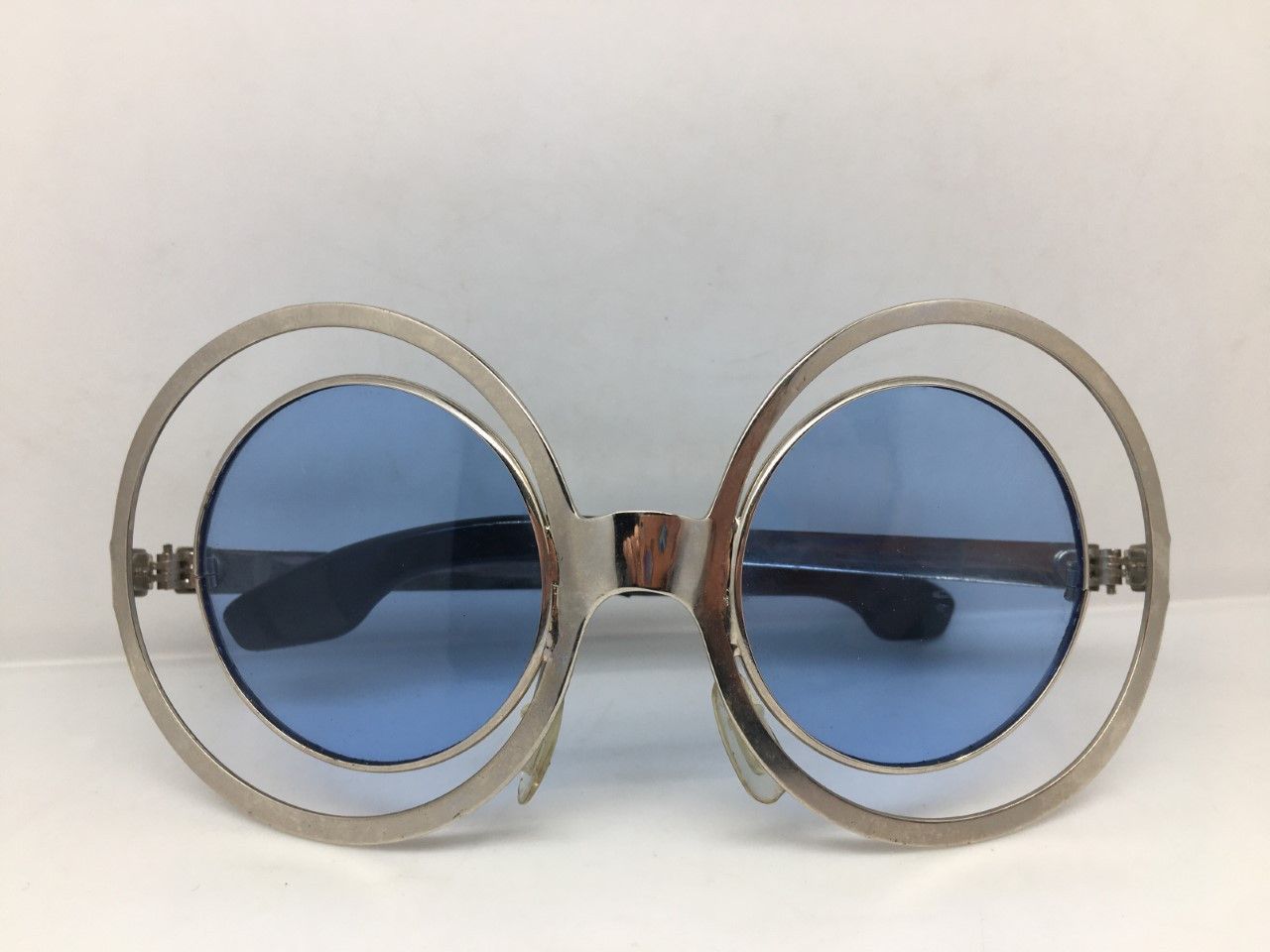 Vintage '68 MOD SPACE AGE OP ART ITALIA OVERSIZE SUNGLASSES Size ONE SIZE - 5 Thumbnail