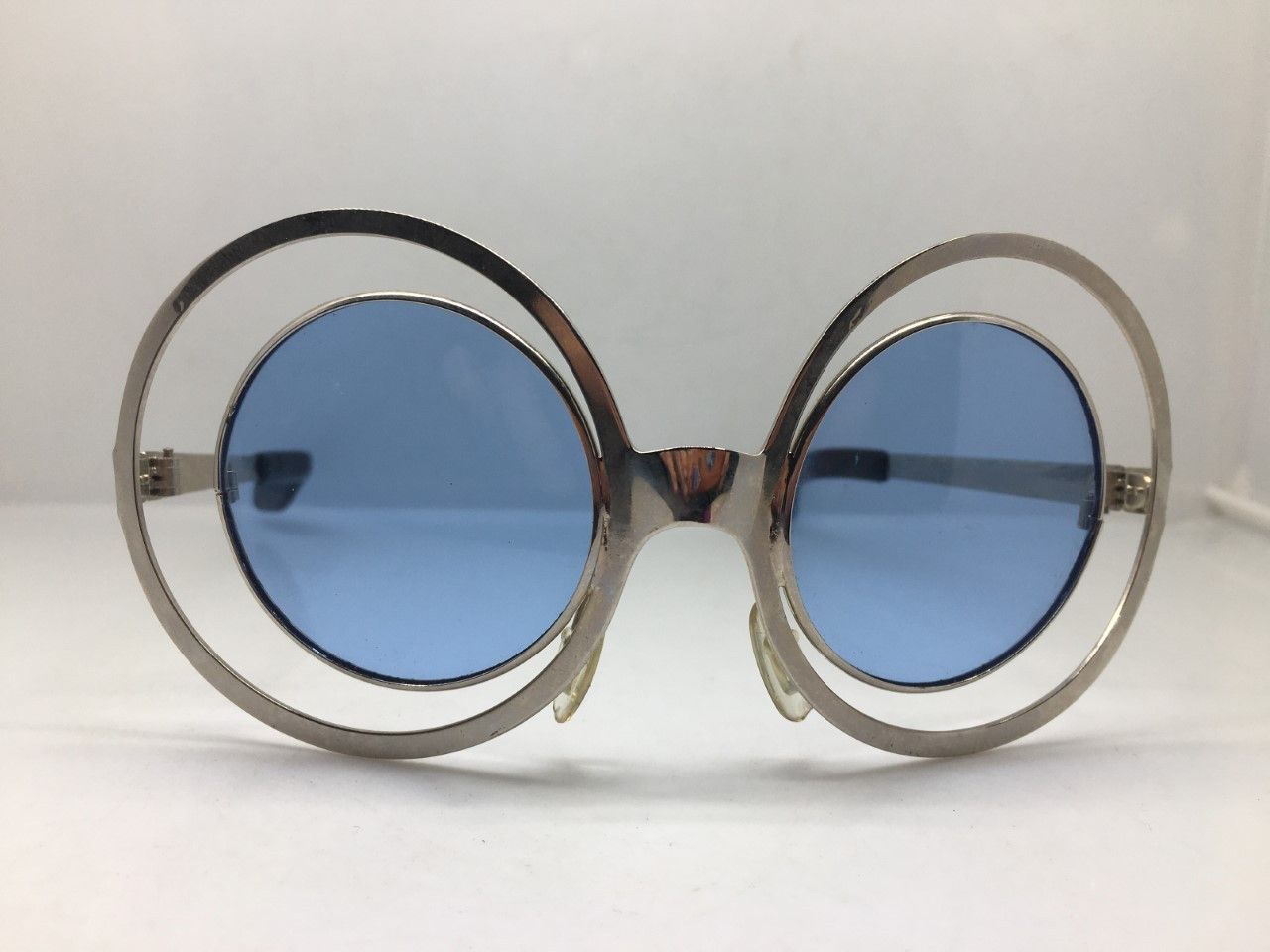 Vintage '68 MOD SPACE AGE OP ART ITALIA OVERSIZE SUNGLASSES Size ONE SIZE - 2 Thumbnail