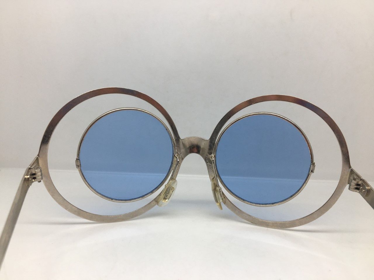 Vintage '68 MOD SPACE AGE OP ART ITALIA OVERSIZE SUNGLASSES Size ONE SIZE - 6 Thumbnail