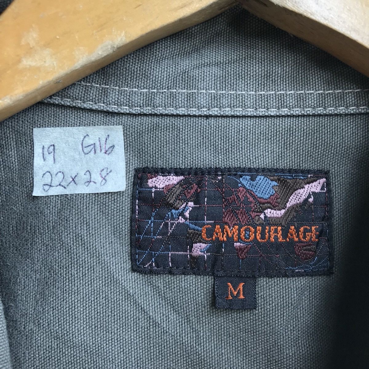 Oxxford Clothes Camouflage denim button ups shirt Jacket Size US M / EU 48-50 / 2 - 7 Thumbnail