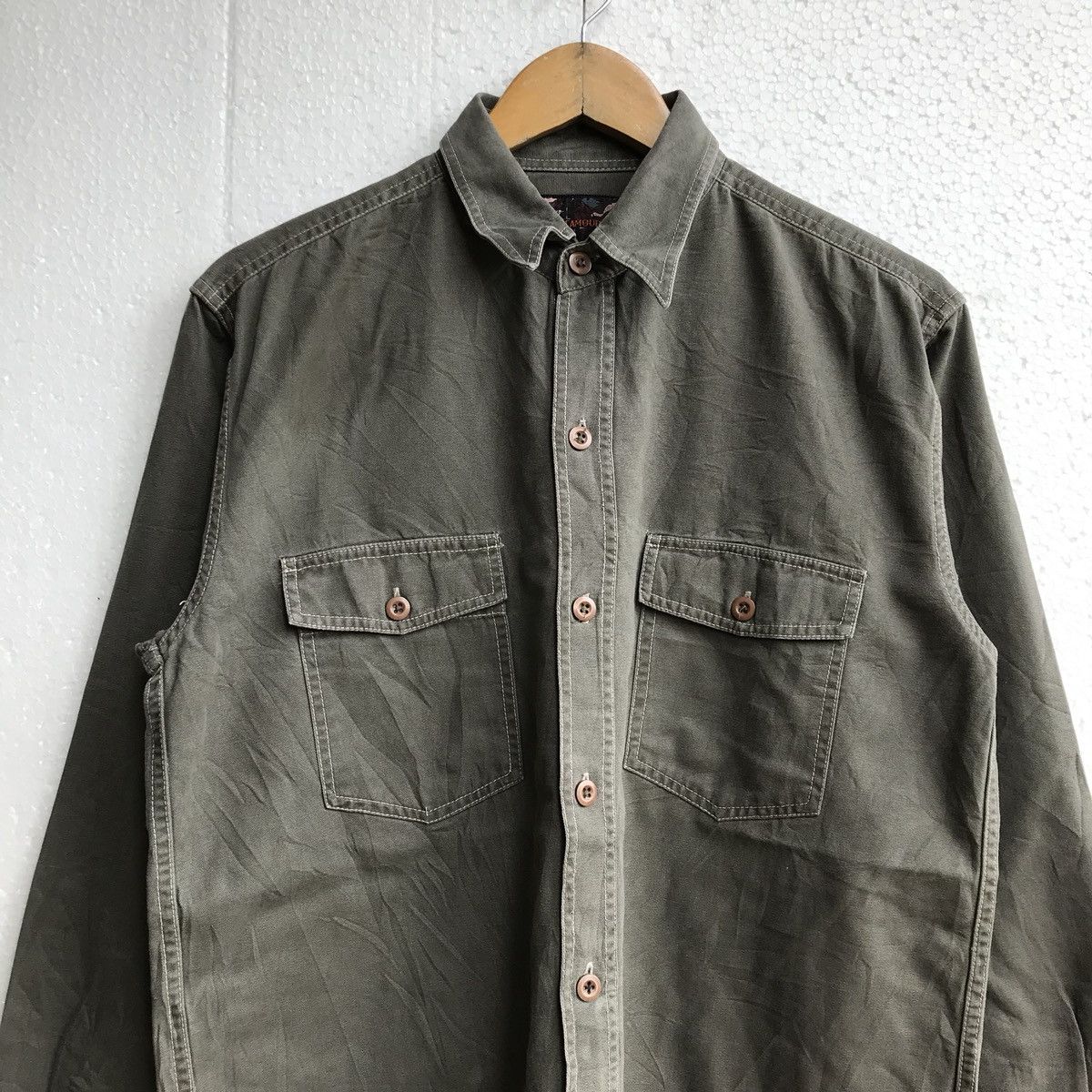 Oxxford Clothes Camouflage denim button ups shirt Jacket Size US M / EU 48-50 / 2 - 3 Thumbnail