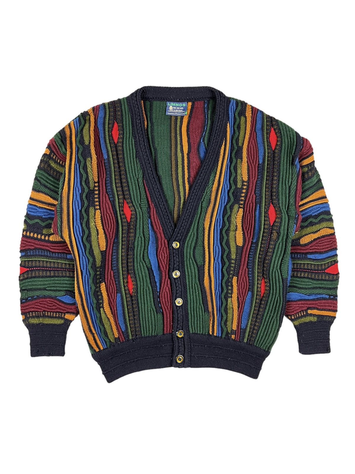 Vintage Vintage Limnos Australia 3D Knit Cardigan | Grailed