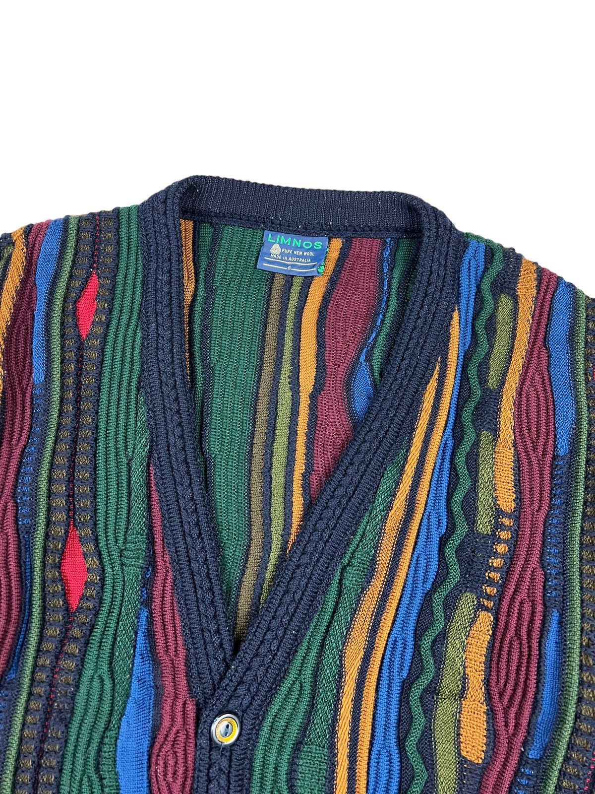 Other Vintage Limnos Australia 3D Knit Cardigan Size US L / EU 52-54 / 3 - 3 Thumbnail