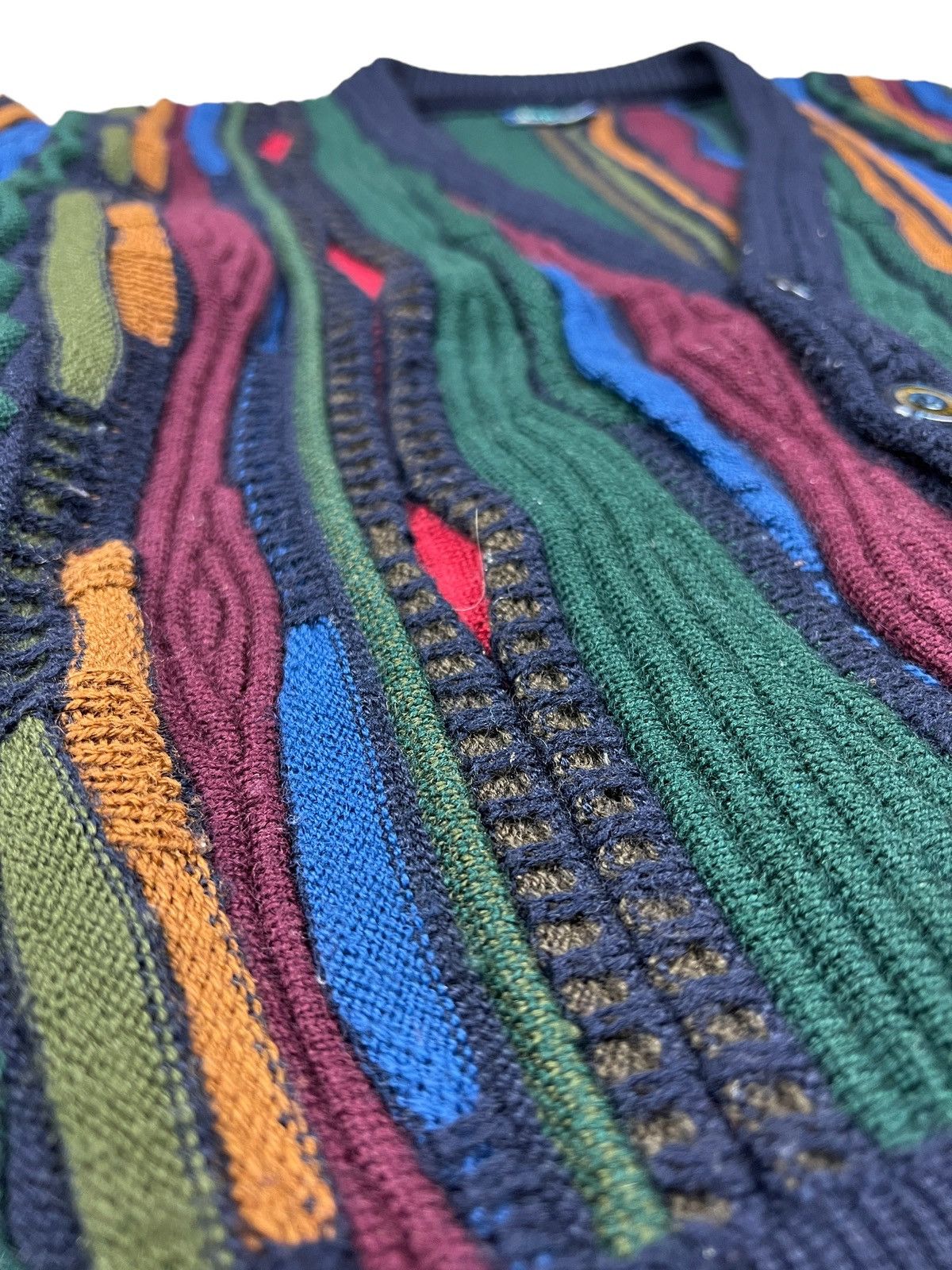 Other Vintage Limnos Australia 3D Knit Cardigan Size US L / EU 52-54 / 3 - 12 Thumbnail