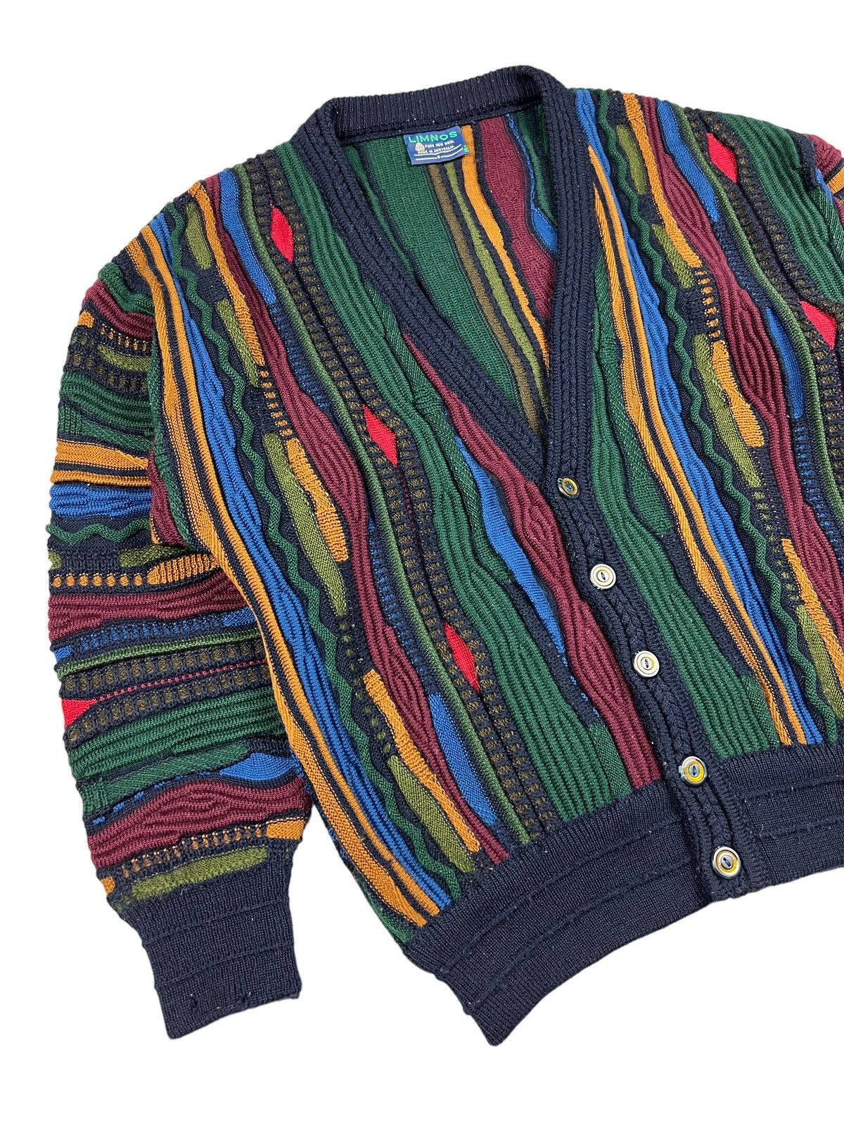 Other Vintage Limnos Australia 3D Knit Cardigan Size US L / EU 52-54 / 3 - 5 Thumbnail