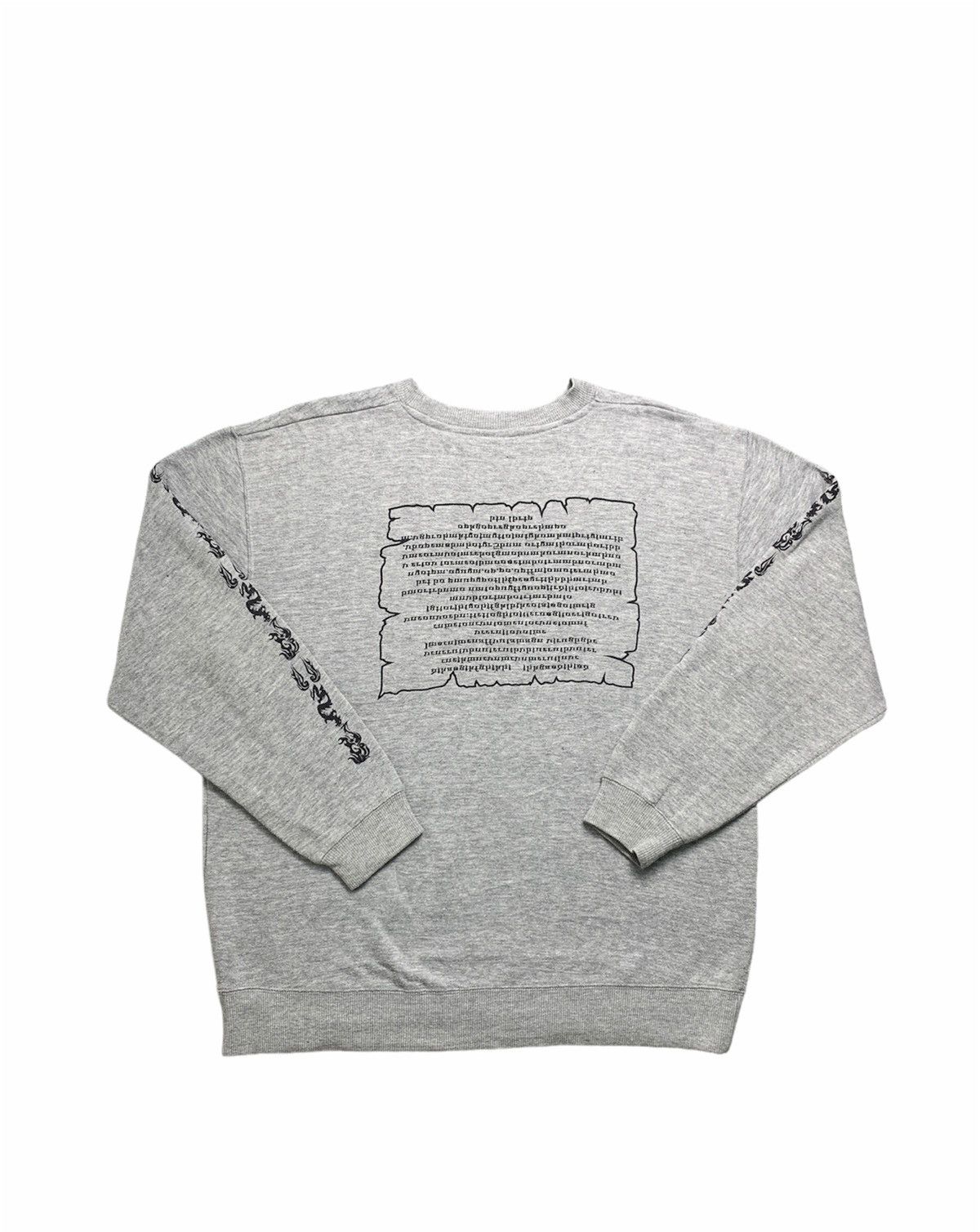 Japanese Brand × Vintage Vintage Third Row Tribal Dragon Poem Crewneck Sweatshirt Size US L / EU 52-54 / 3 - 3 Thumbnail