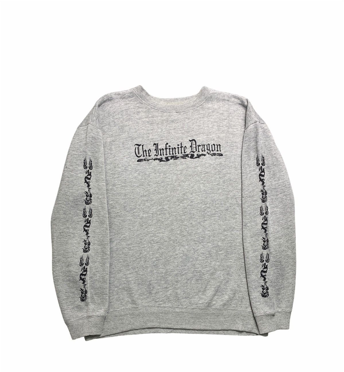 Japanese Brand × Vintage Vintage Third Row Tribal Dragon Poem Crewneck Sweatshirt Size US L / EU 52-54 / 3 - 1 Thumbnail