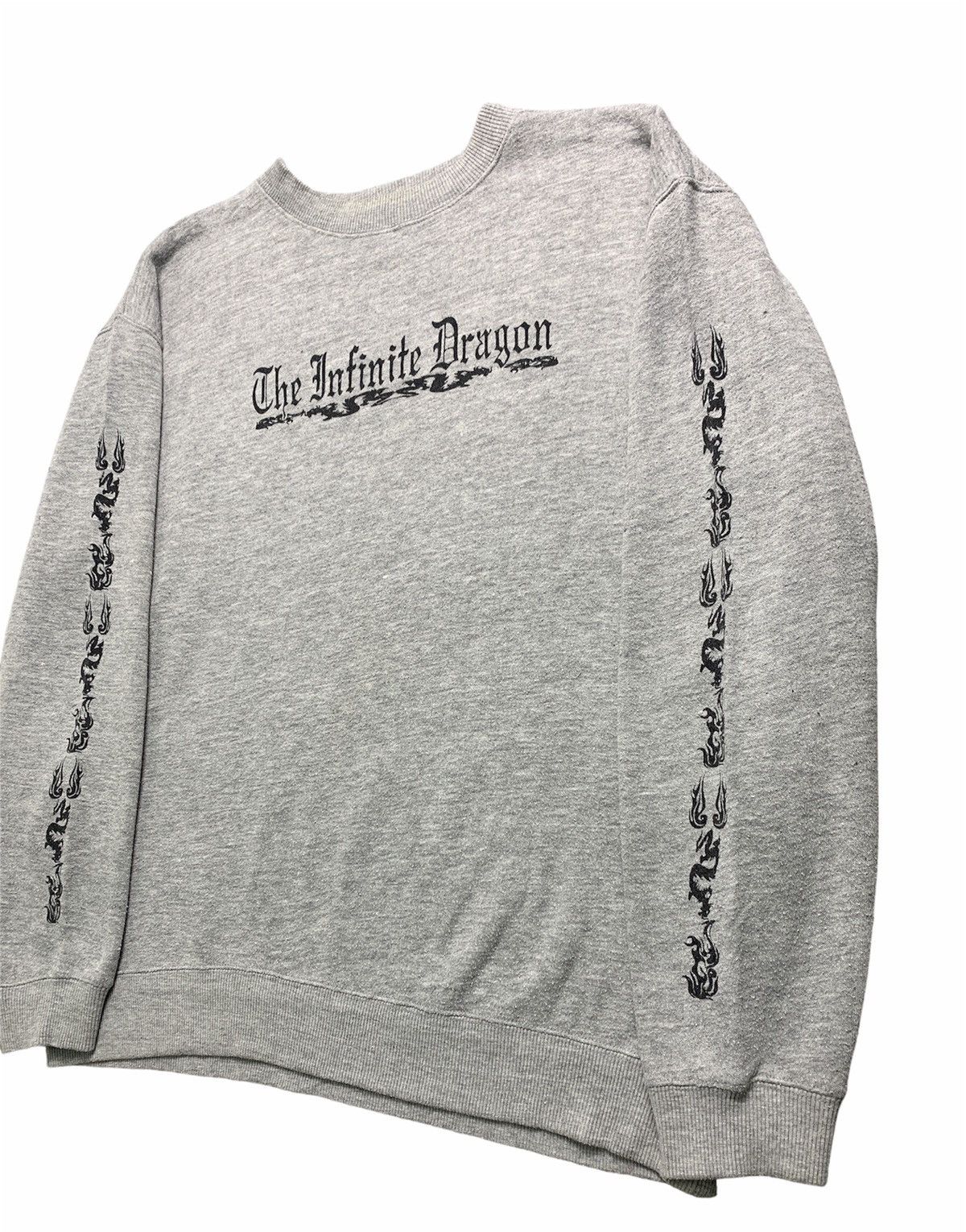 Japanese Brand × Vintage Vintage Third Row Tribal Dragon Poem Crewneck Sweatshirt Size US L / EU 52-54 / 3 - 5 Thumbnail