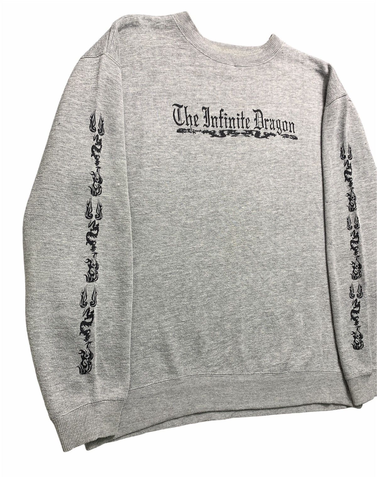 Japanese Brand × Vintage Vintage Third Row Tribal Dragon Poem Crewneck Sweatshirt Size US L / EU 52-54 / 3 - 2 Thumbnail