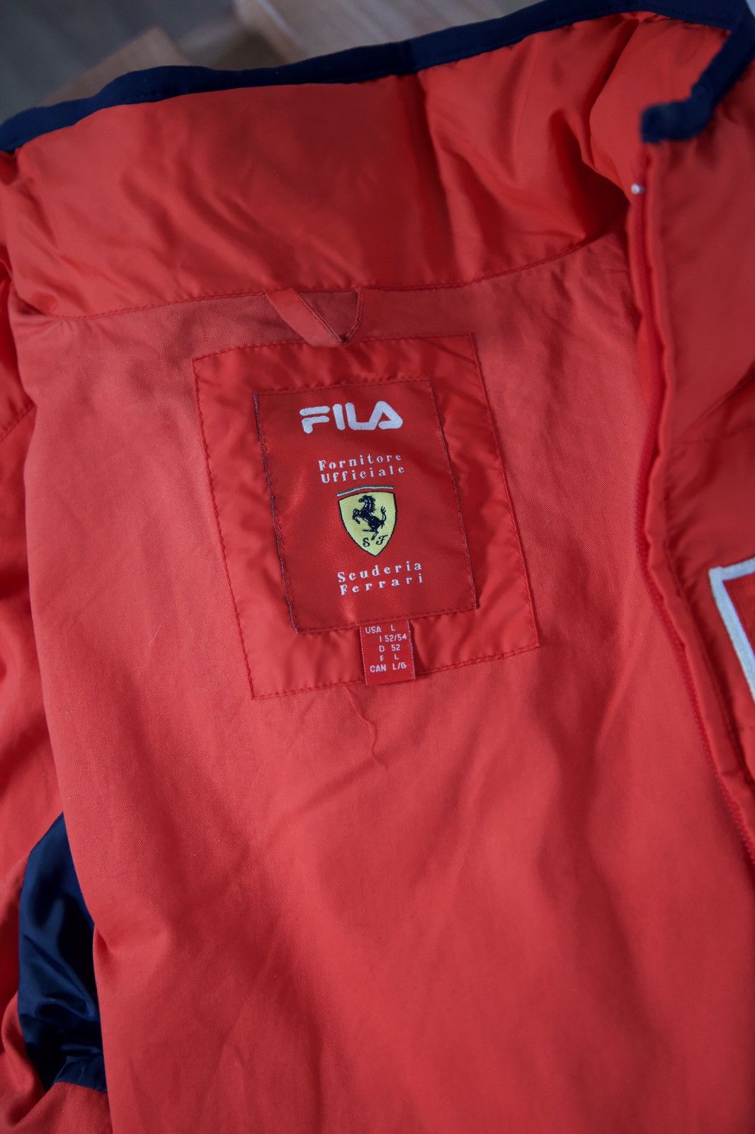 Ferrari Vintage Ferrari Racing Puffer Jacket Size US L / EU 52-54 / 3 - 3 Thumbnail