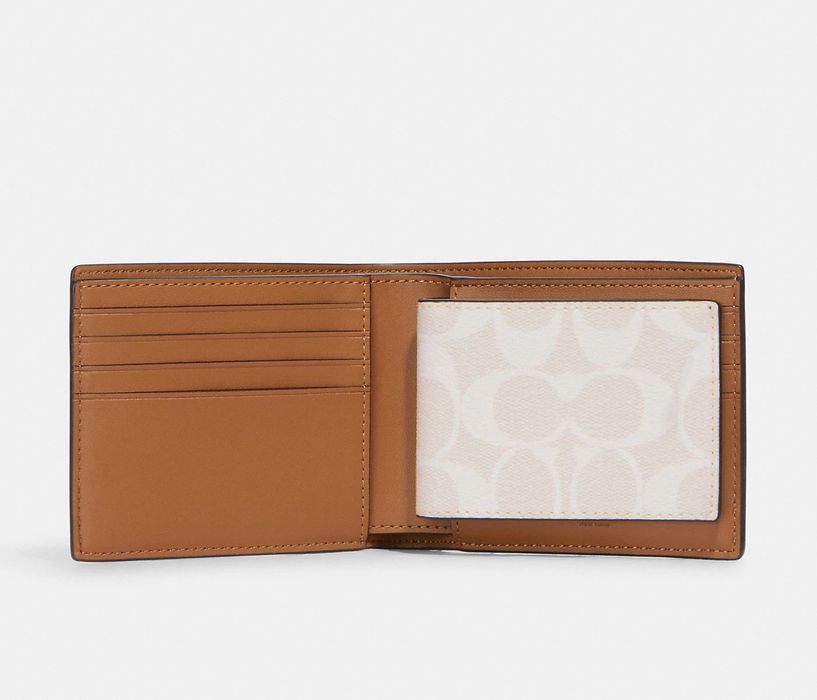 Coach Men's Signature Canvas 3-In-1 Wallet