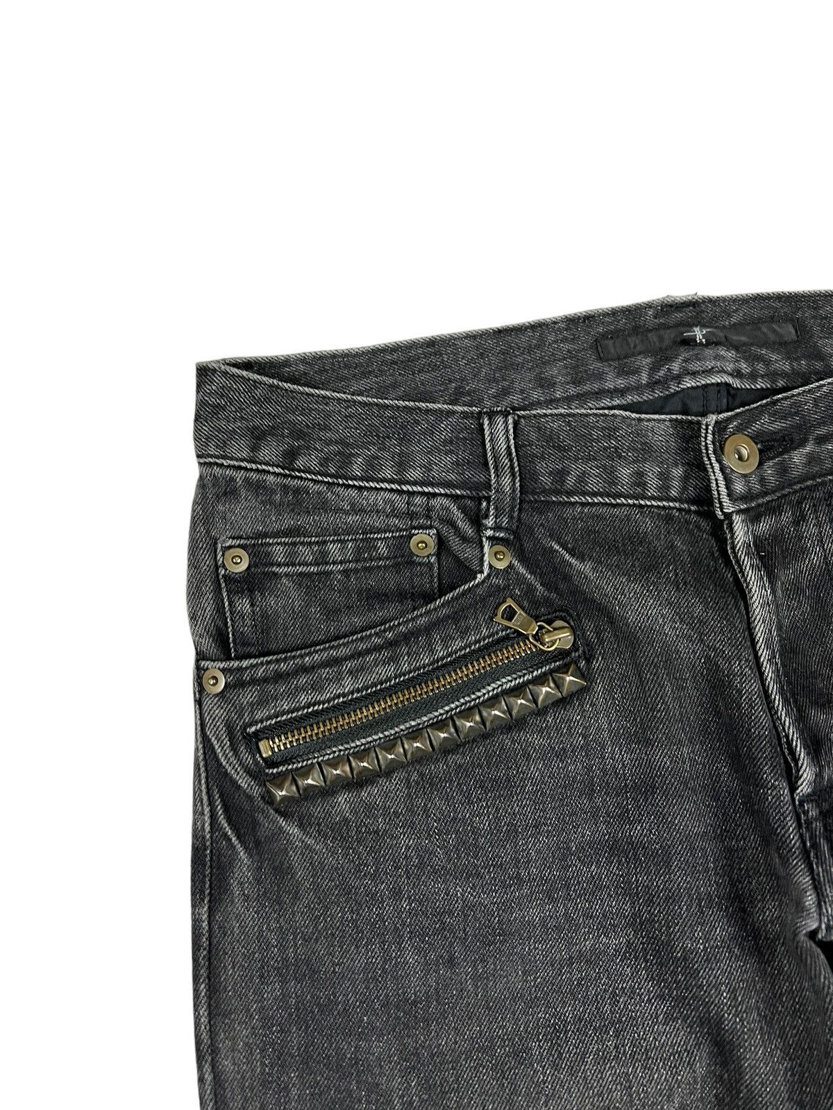 NO ID No Id 🇯🇵 Studded Flare Denim Size US 32 / EU 48 - 6 Thumbnail