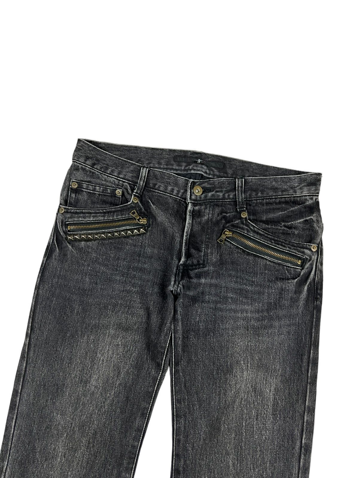 NO ID No Id 🇯🇵 Studded Flare Denim Size US 32 / EU 48 - 5 Thumbnail